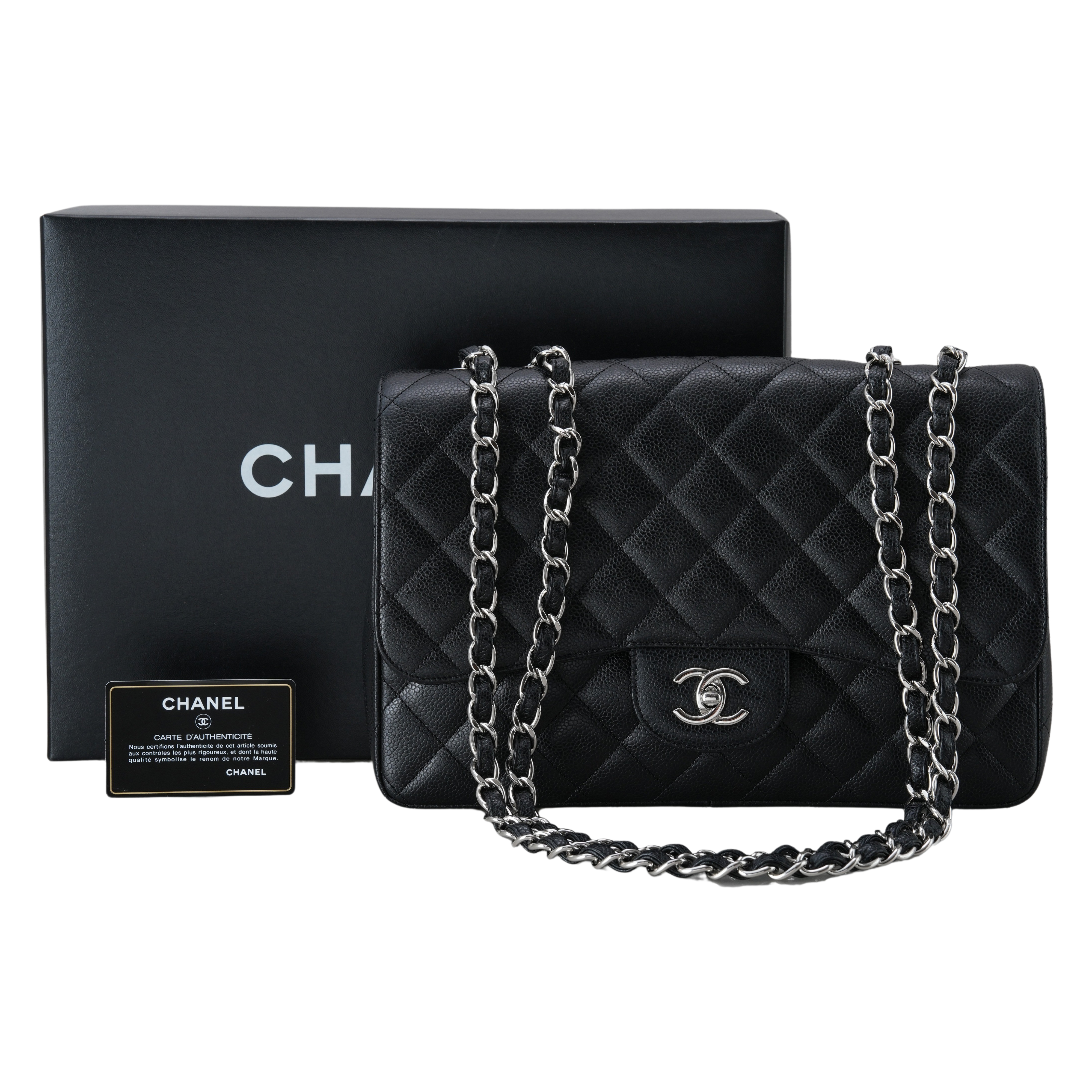 CHANEL(USED)샤넬 캐비어 클래식 라지 원플랩백