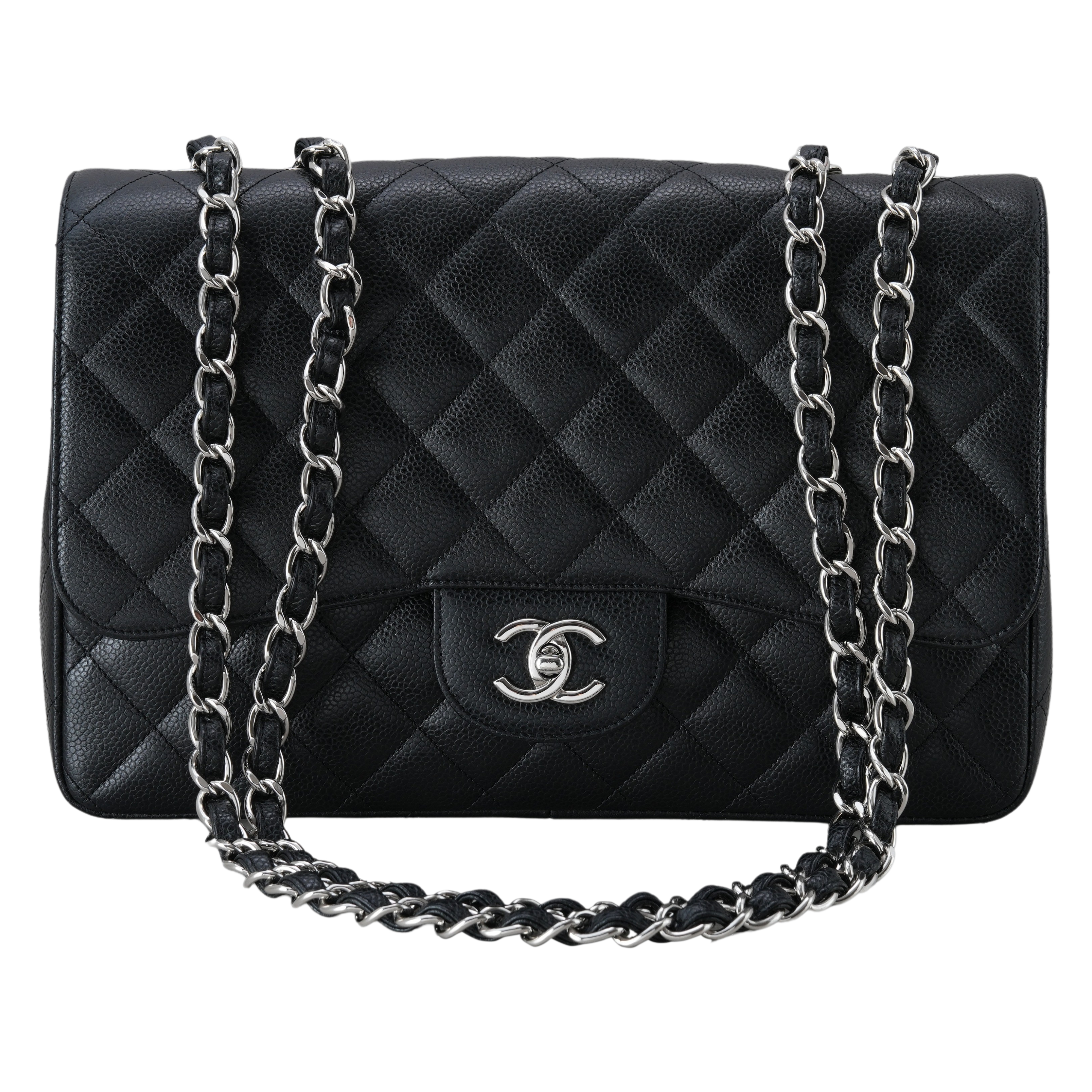 CHANEL(USED)샤넬 캐비어 클래식 라지 원플랩백