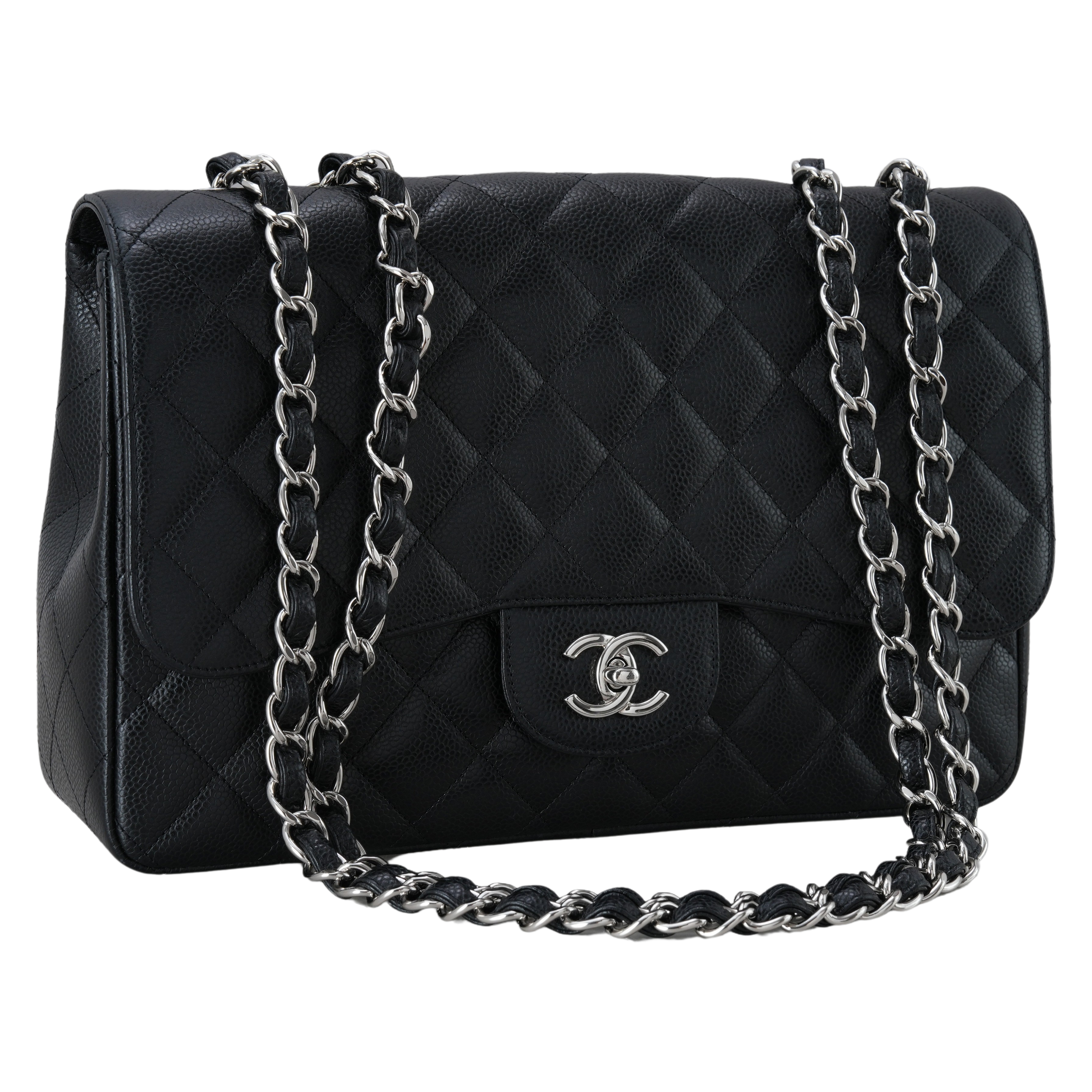 CHANEL(USED)샤넬 캐비어 클래식 라지 원플랩백