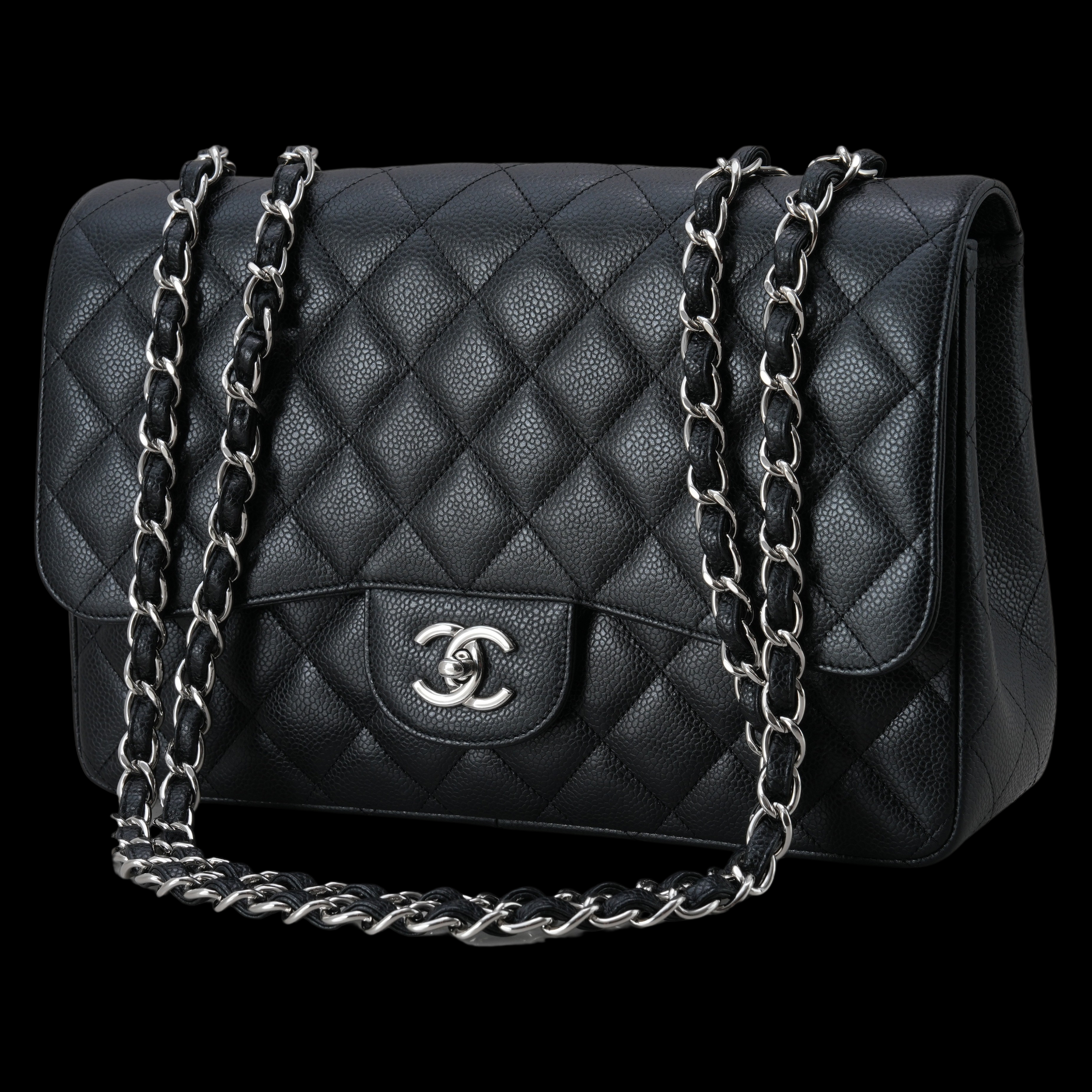 CHANEL(USED)샤넬 캐비어 클래식 라지 원플랩백