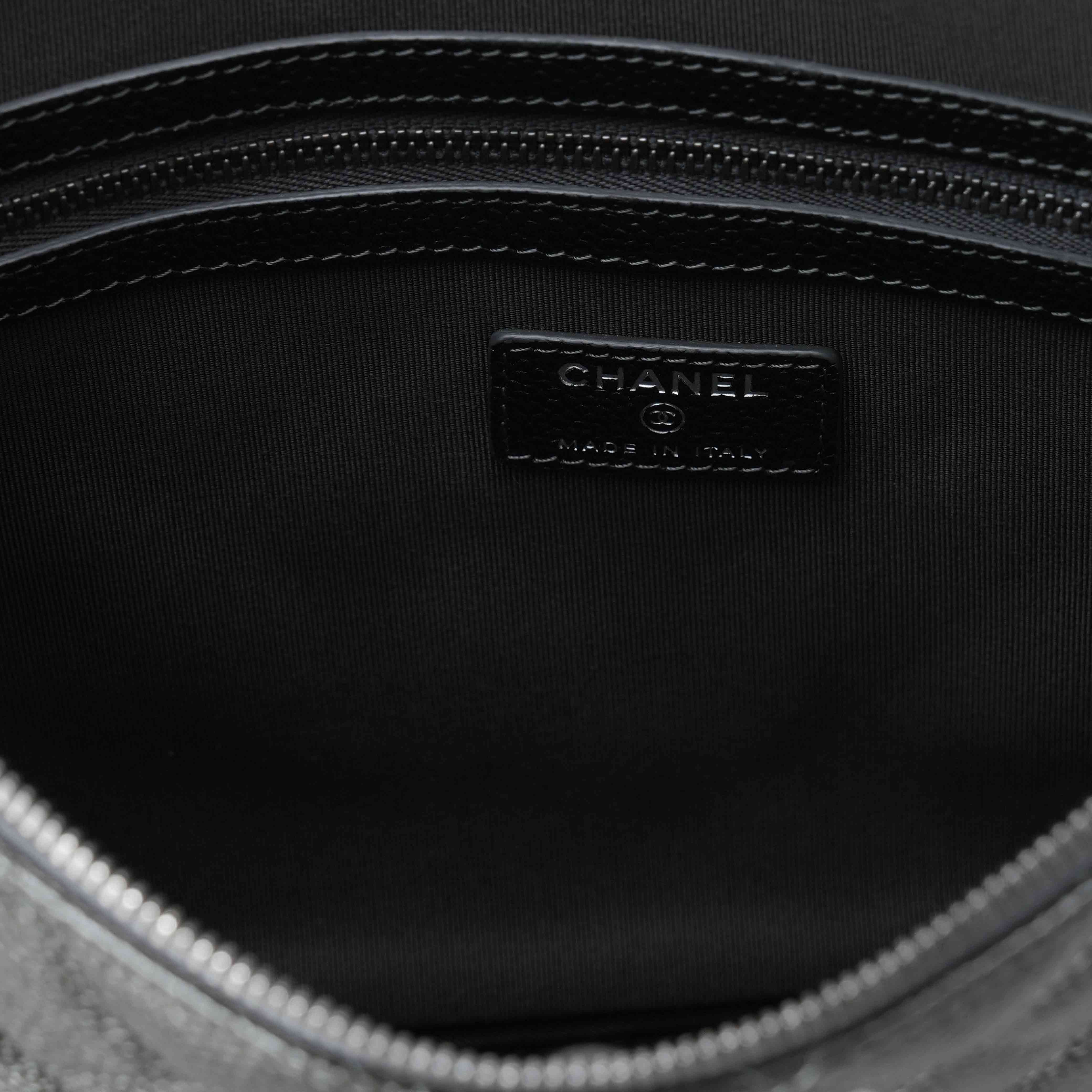 CHANEL(USED)샤넬 클래식 캐비어 클러치 뉴미듐