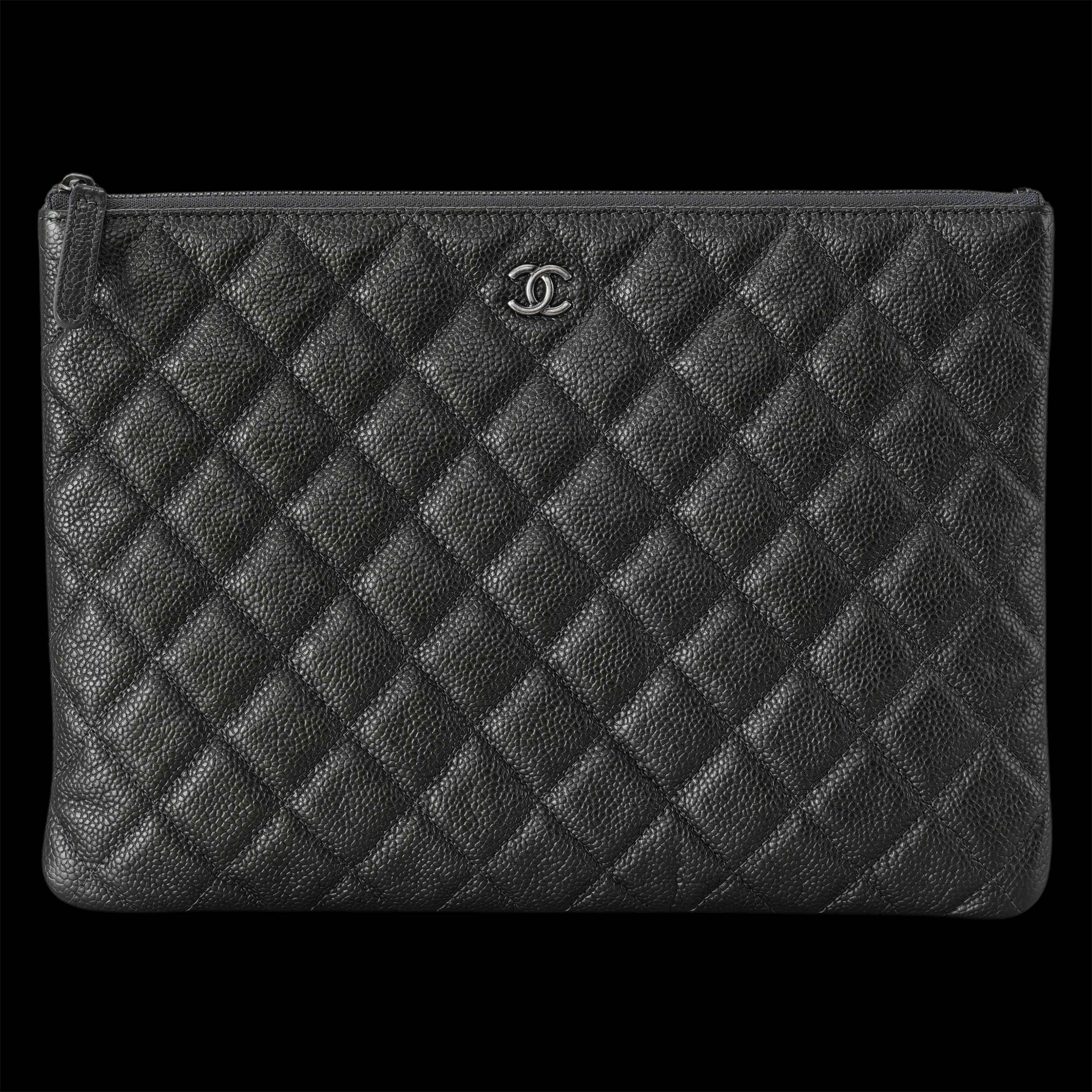 CHANEL(USED)샤넬 클래식 캐비어 클러치 뉴미듐
