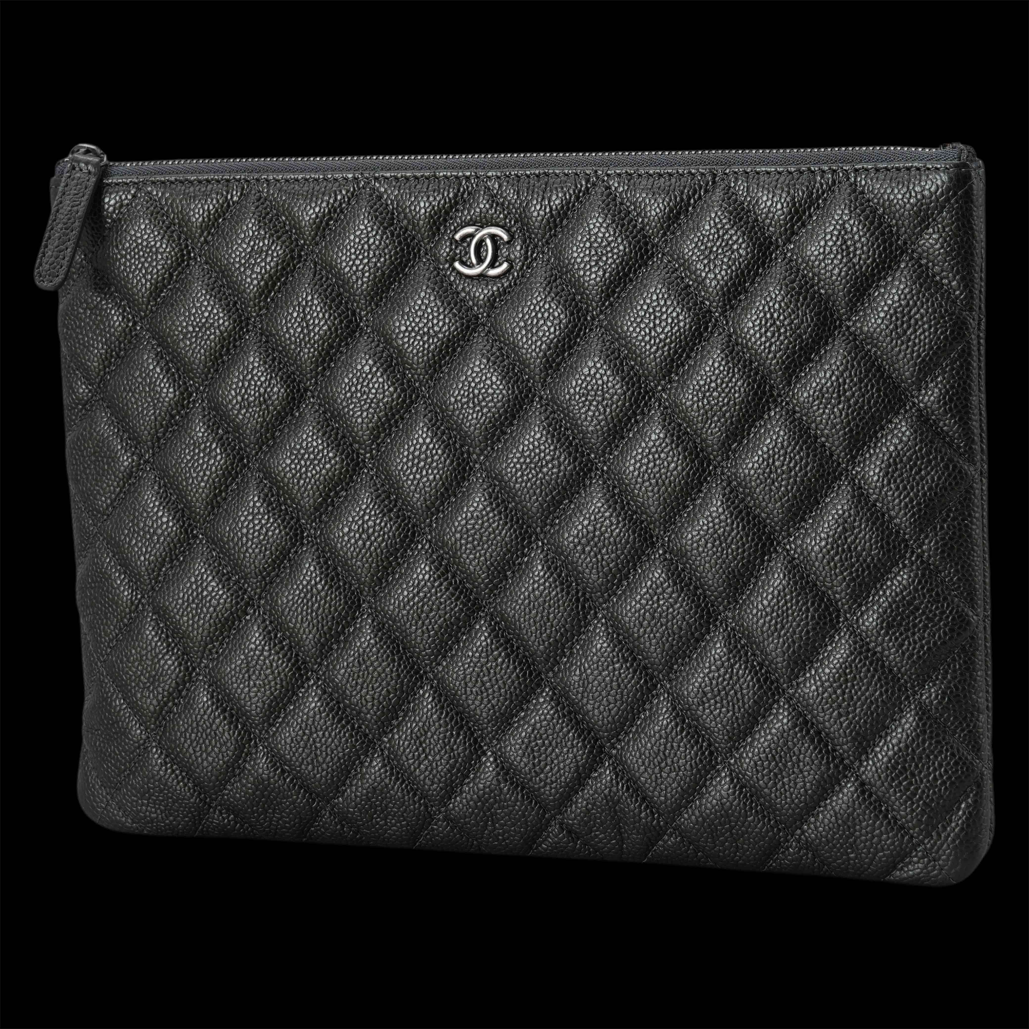 CHANEL(USED)샤넬 클래식 캐비어 클러치 뉴미듐