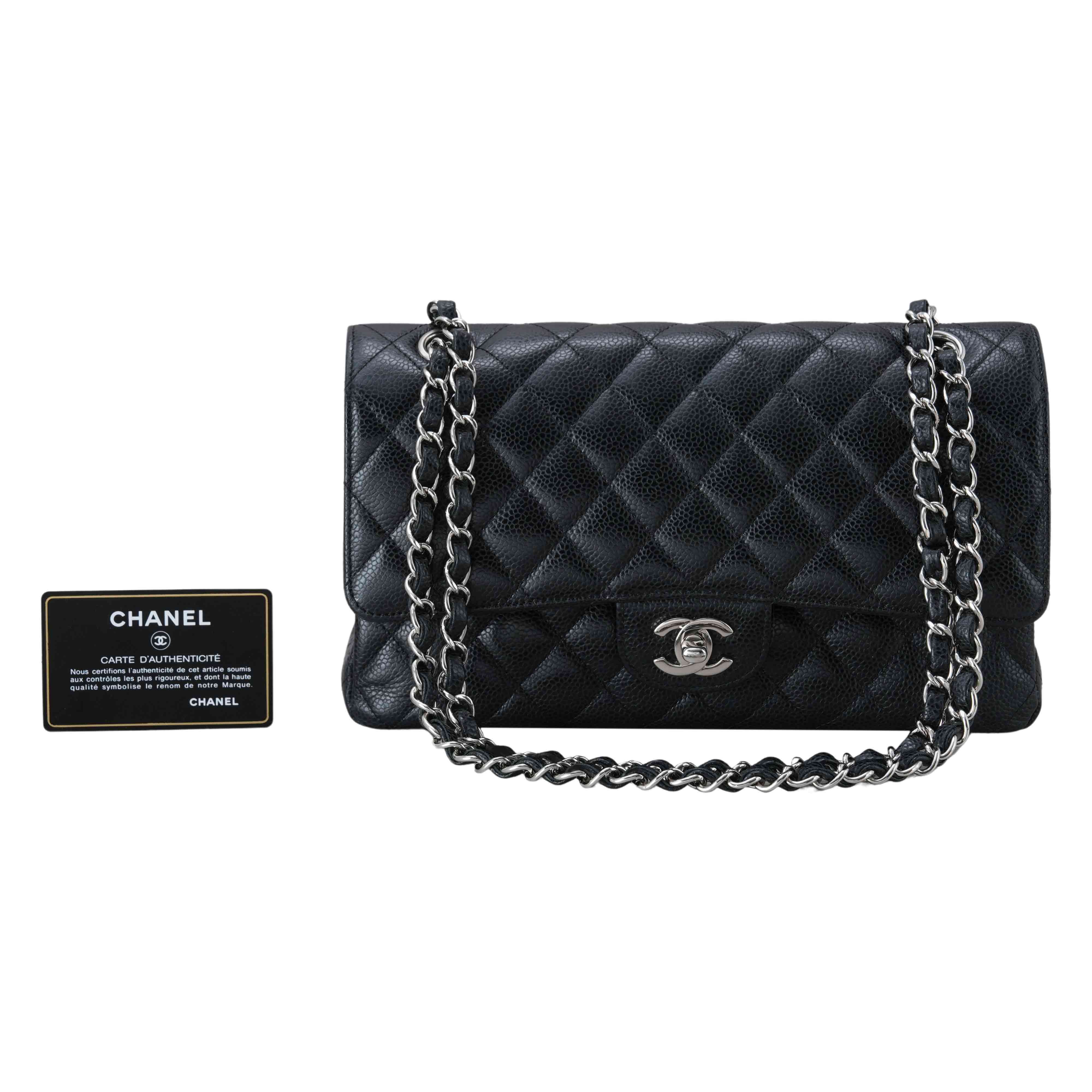 CHANEL(USED)샤넬 캐비어 클래식 미듐 플랩백