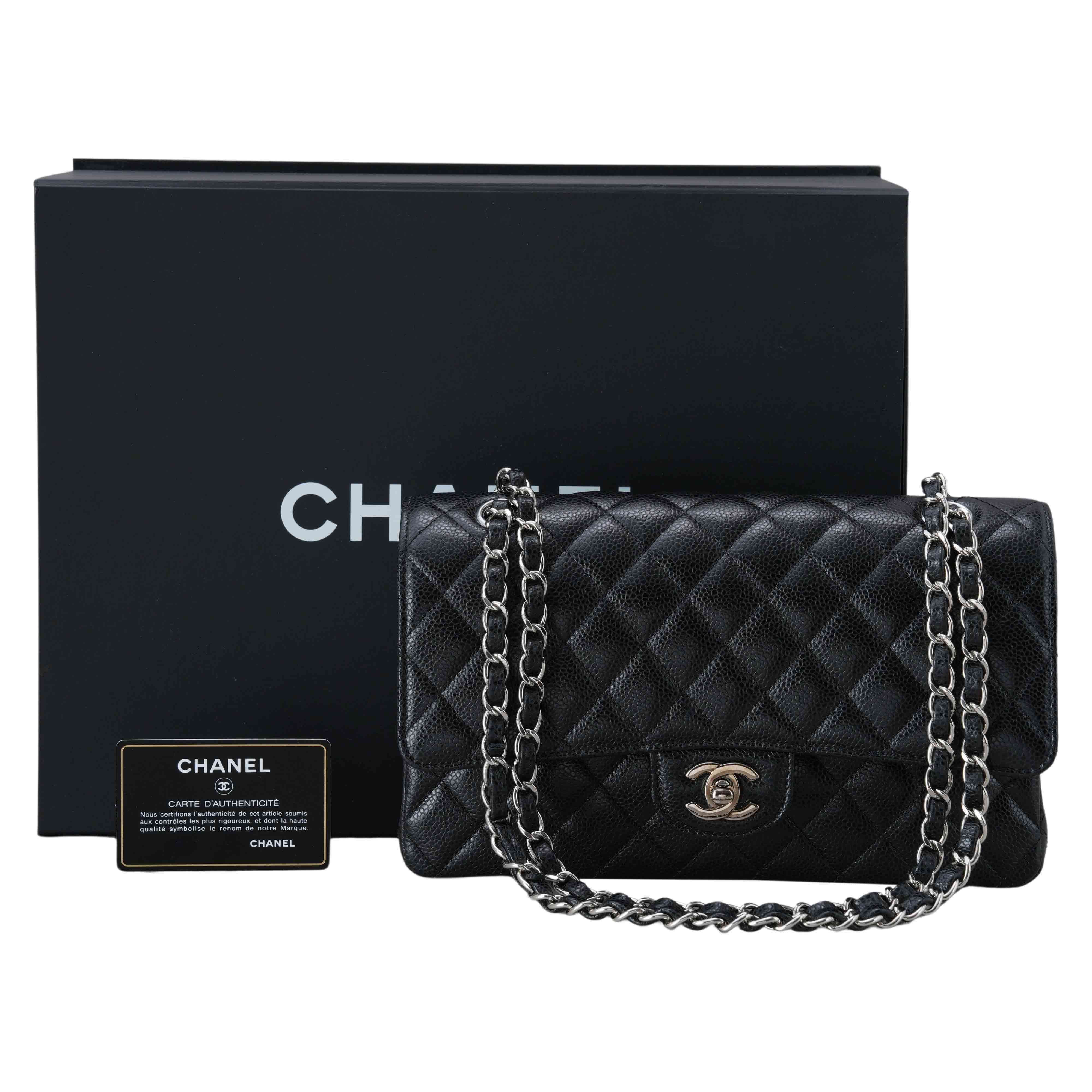 CHANEL(USED)샤넬 캐비어 클래식 미듐 플랩백