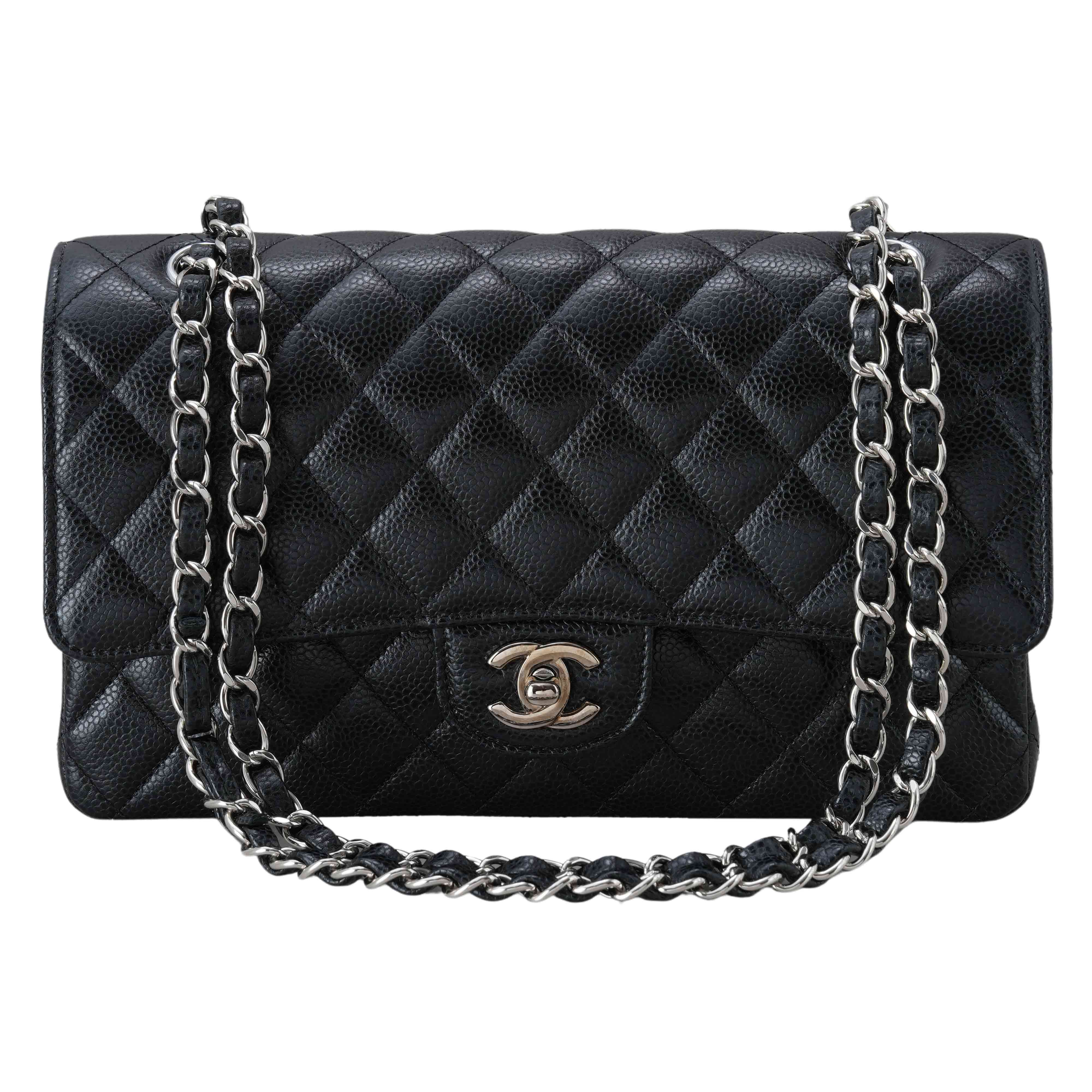 CHANEL(USED)샤넬 캐비어 클래식 미듐 플랩백