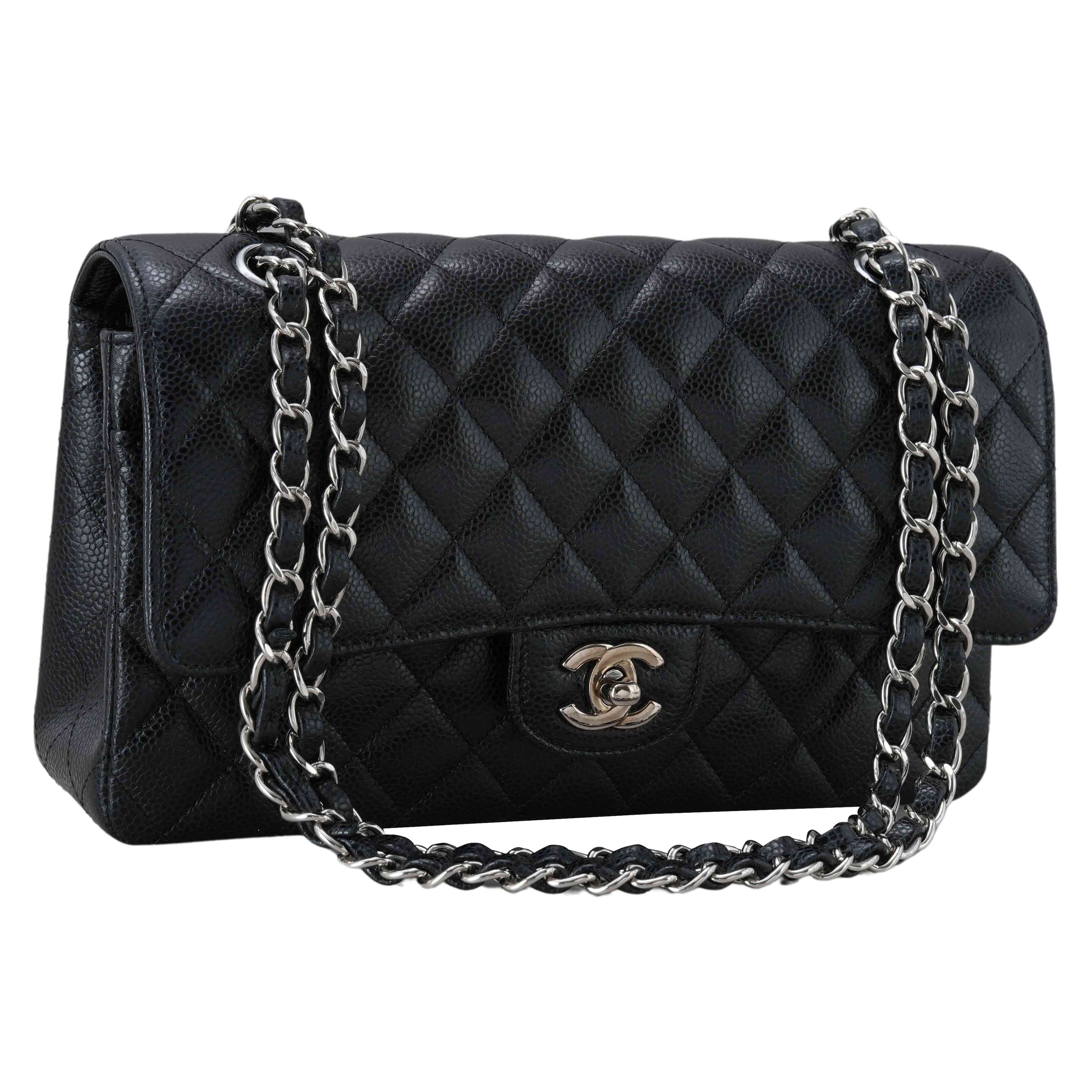 CHANEL(USED)샤넬 캐비어 클래식 미듐 플랩백