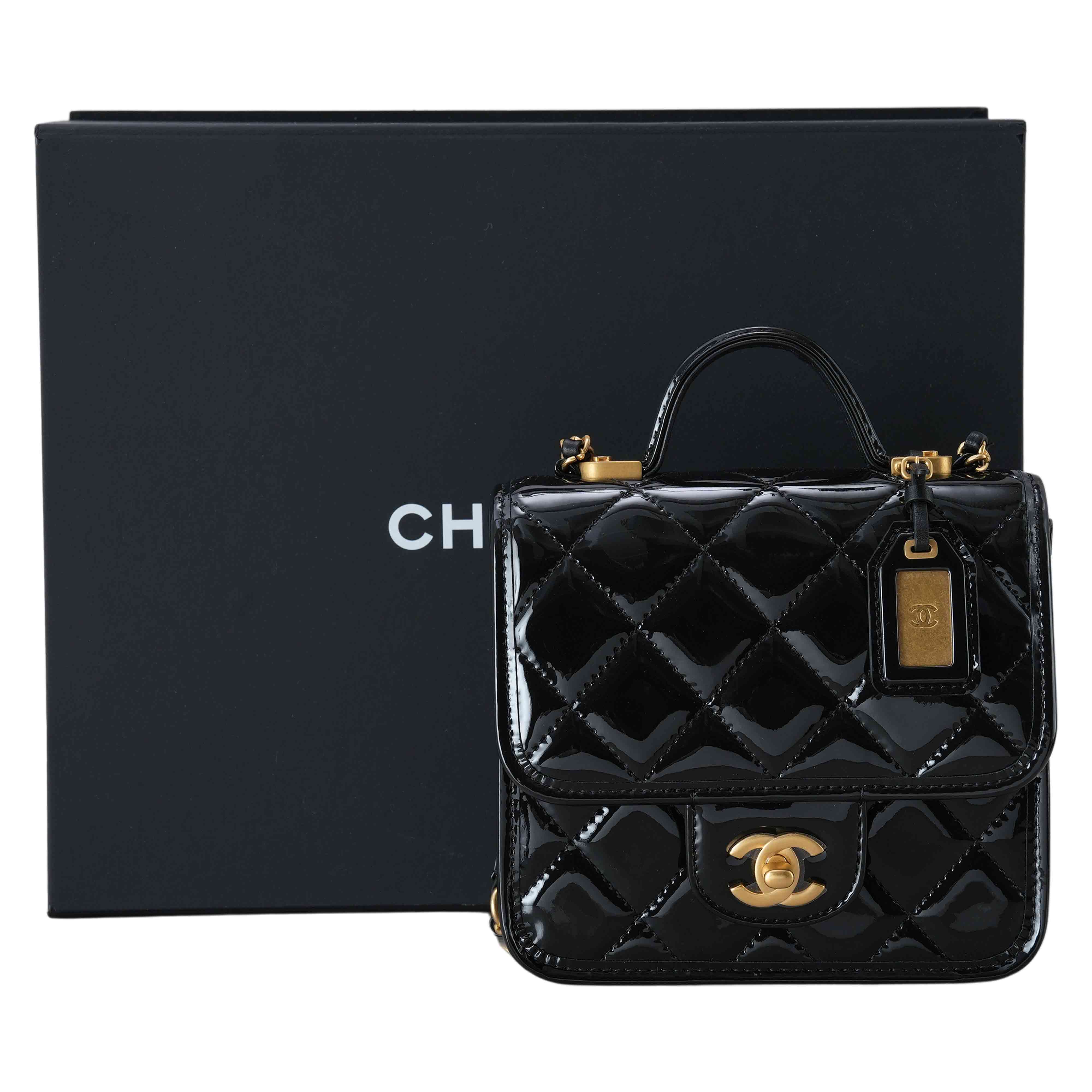CHANEL(USED)샤넬 시즌 페이던트 탑핸들 크로스백