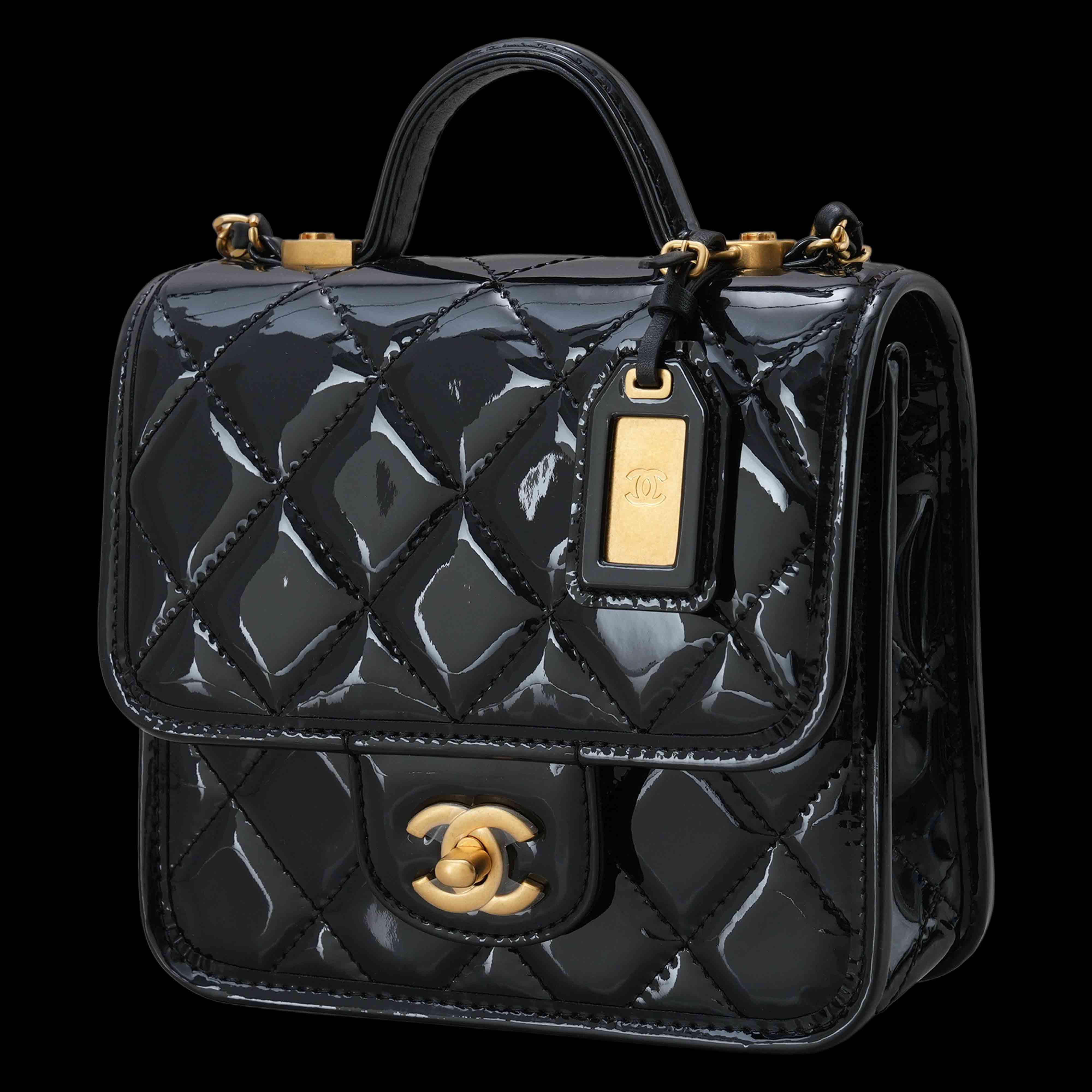 CHANEL(USED)샤넬 시즌 페이던트 탑핸들 크로스백