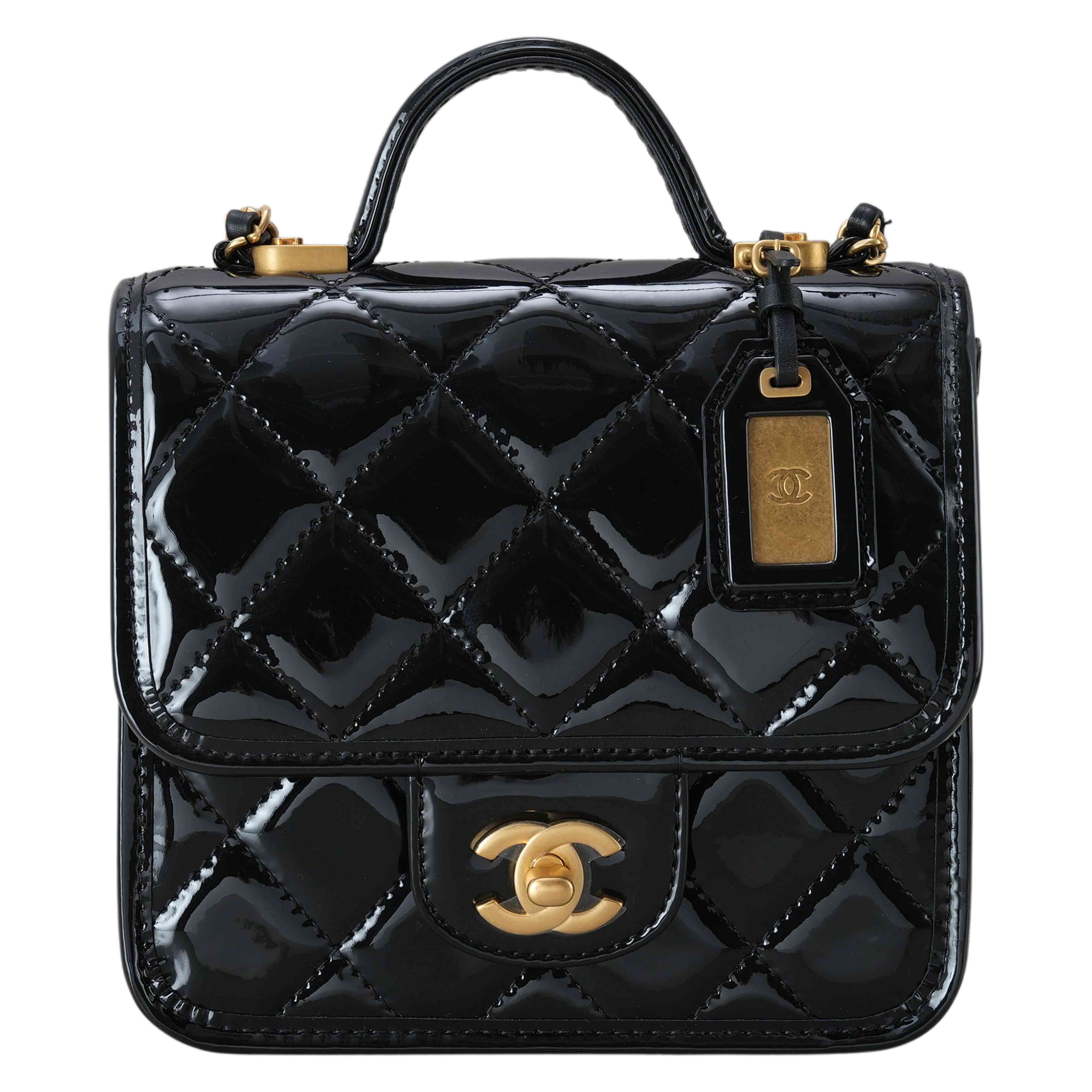 CHANEL(USED)샤넬 시즌 페이던트 탑핸들 크로스백