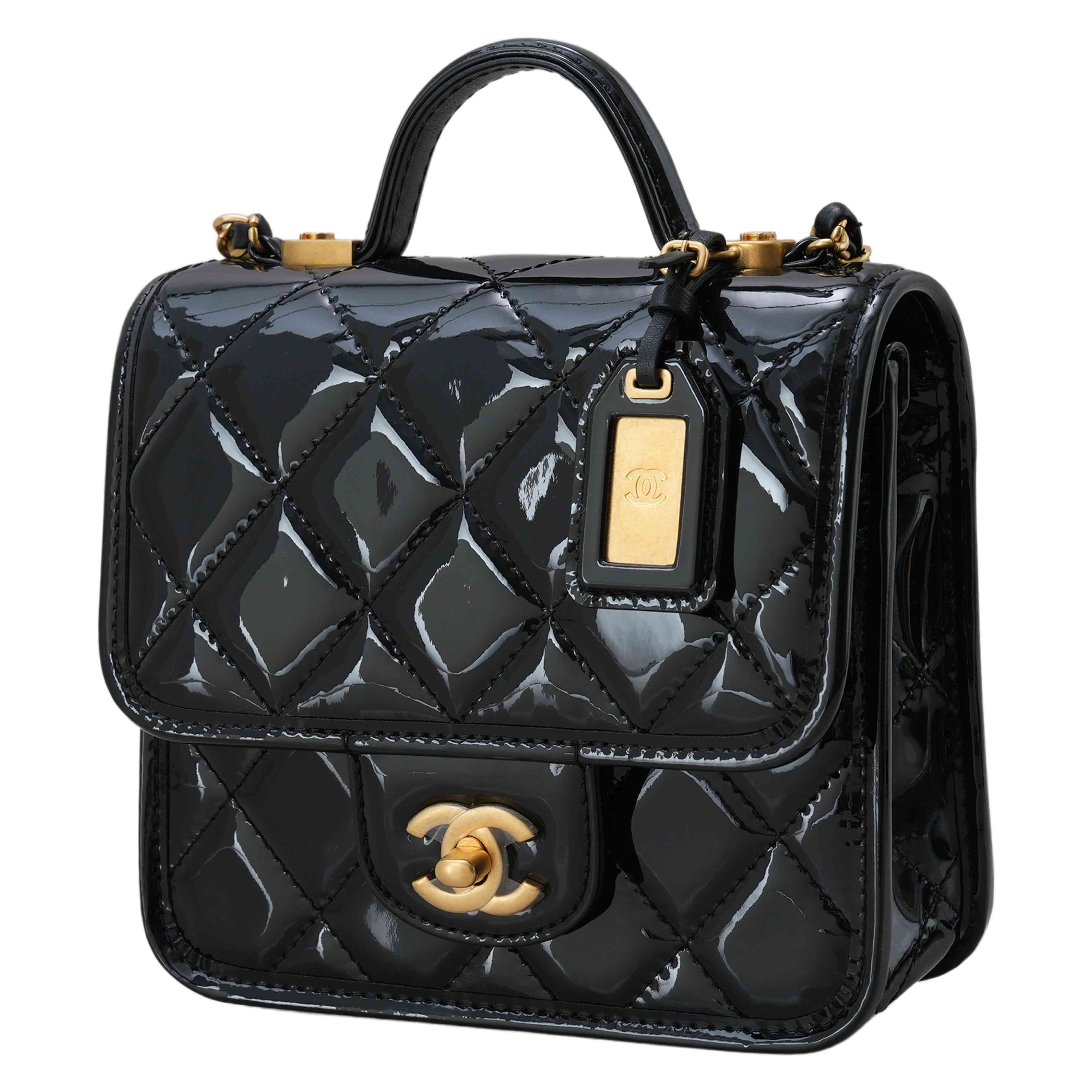 CHANEL(USED)샤넬 시즌 페이던트 탑핸들 크로스백