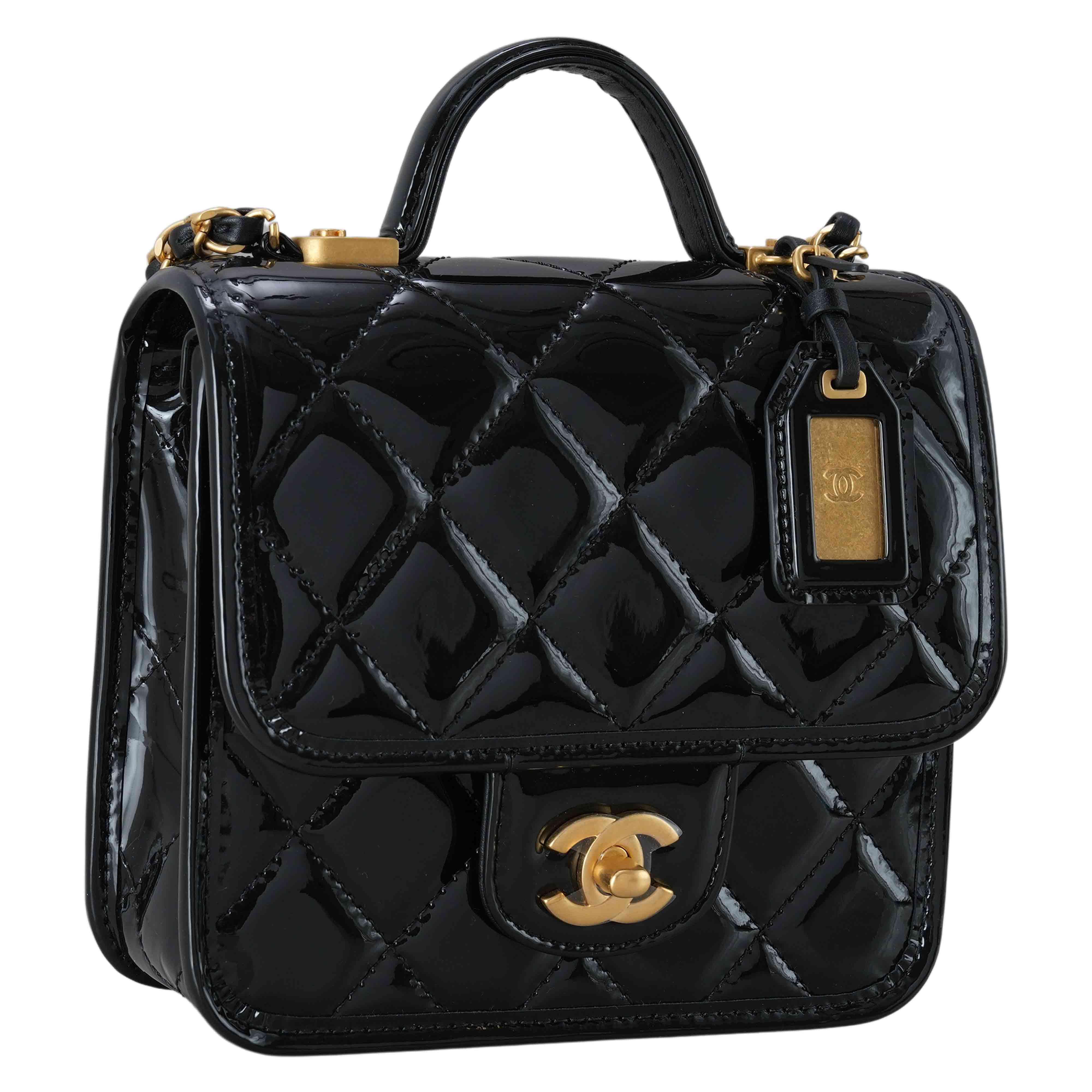 CHANEL(USED)샤넬 시즌 페이던트 탑핸들 크로스백