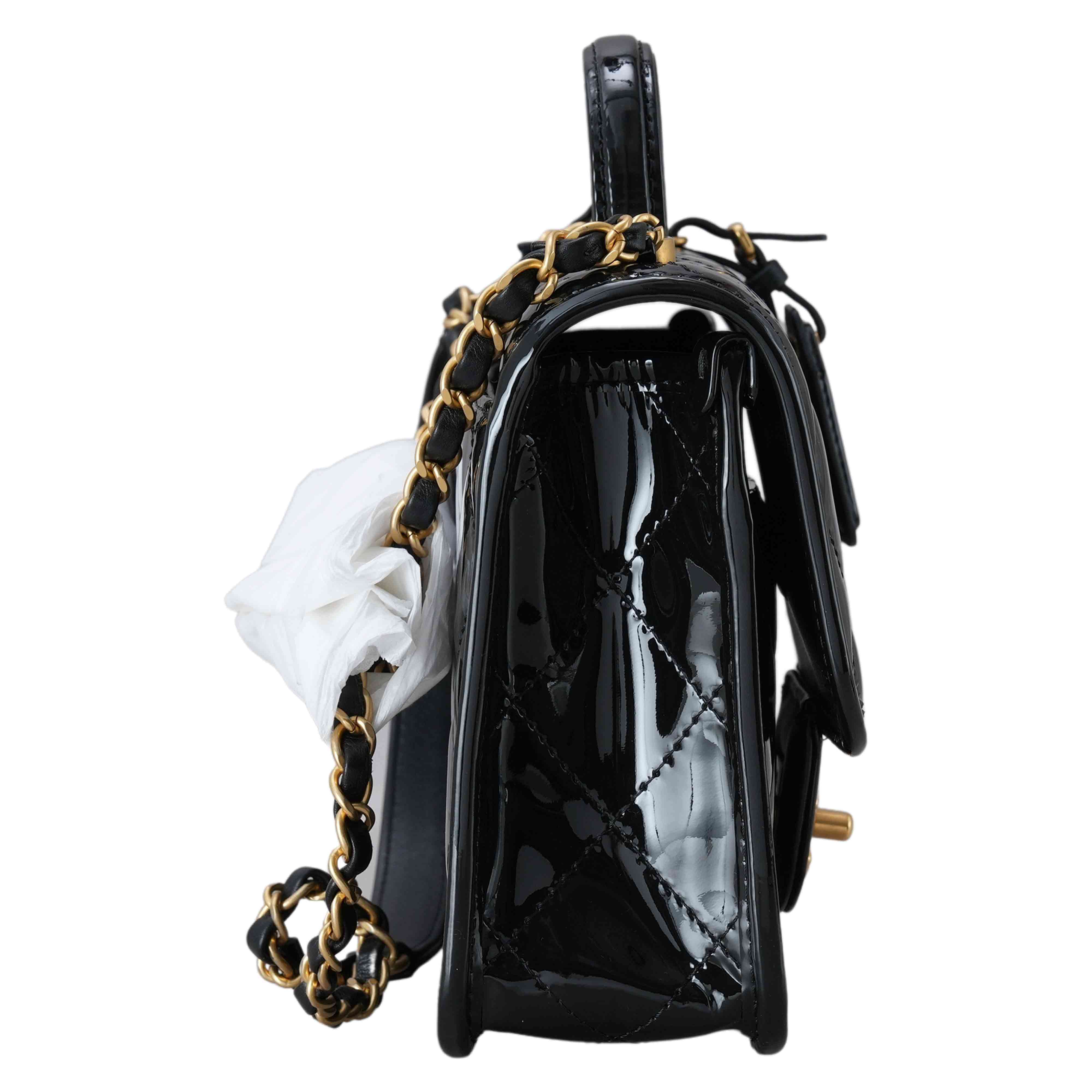 CHANEL(USED)샤넬 시즌 페이던트 탑핸들 크로스백