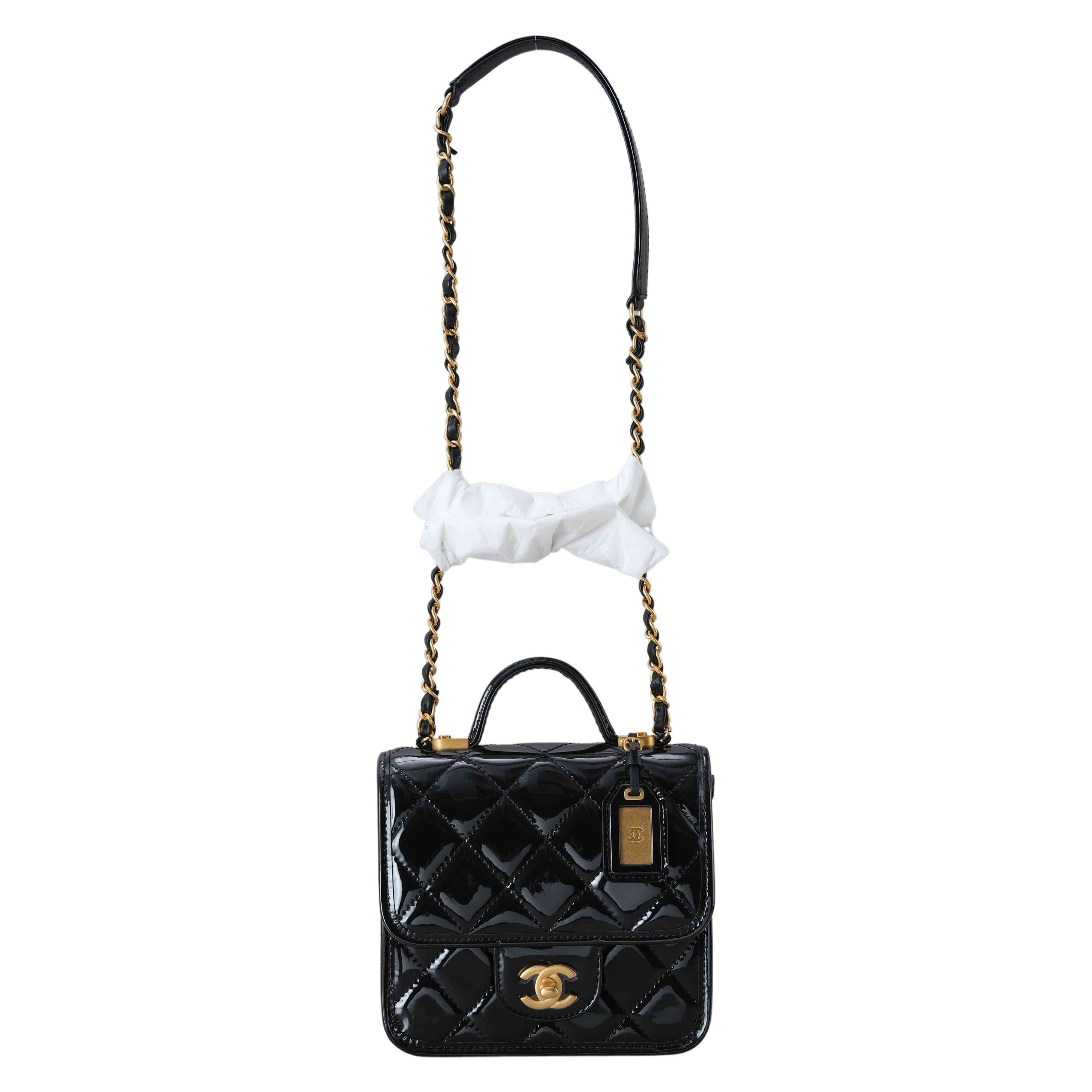 CHANEL(USED)샤넬 시즌 페이던트 탑핸들 크로스백