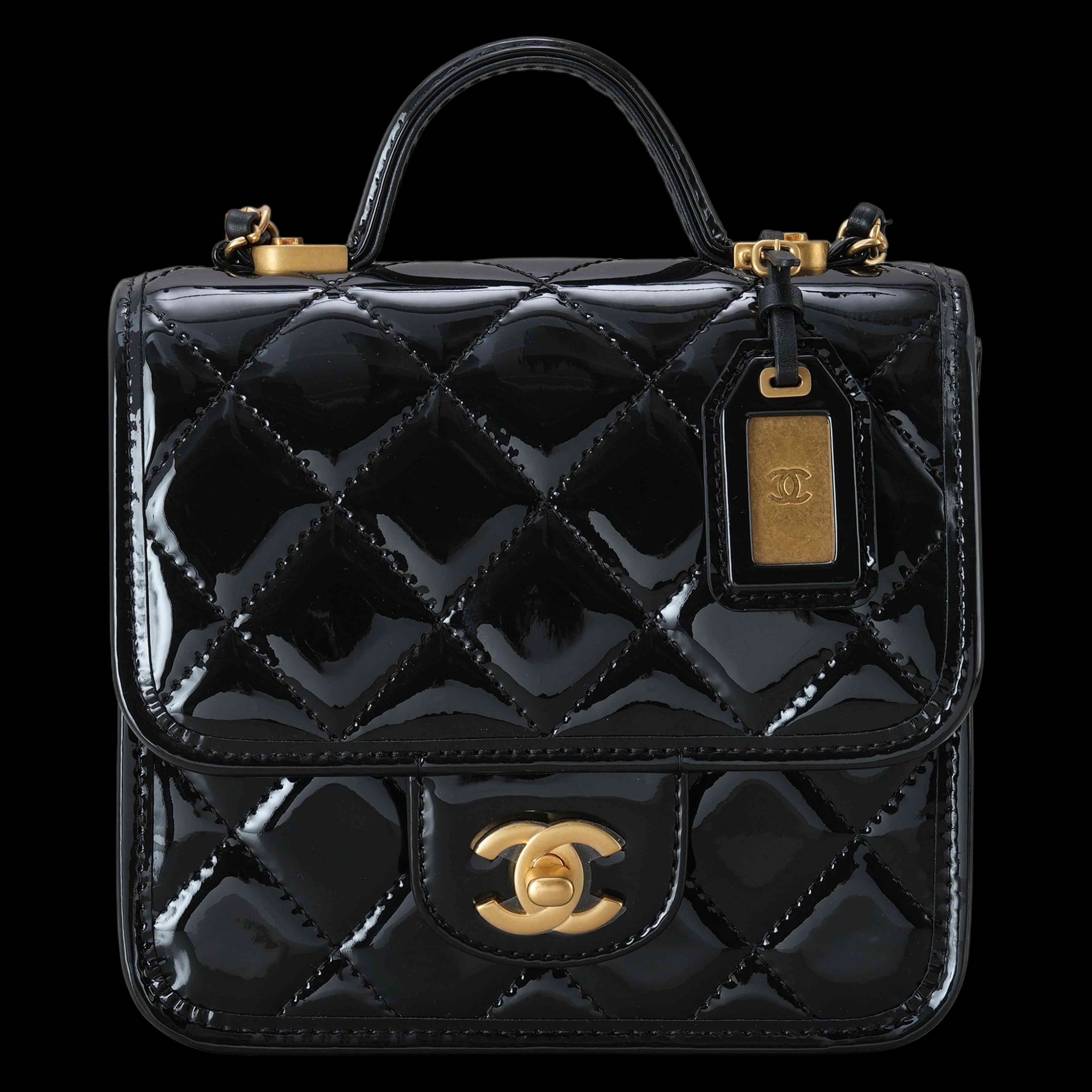 CHANEL(USED)샤넬 시즌 페이던트 탑핸들 크로스백