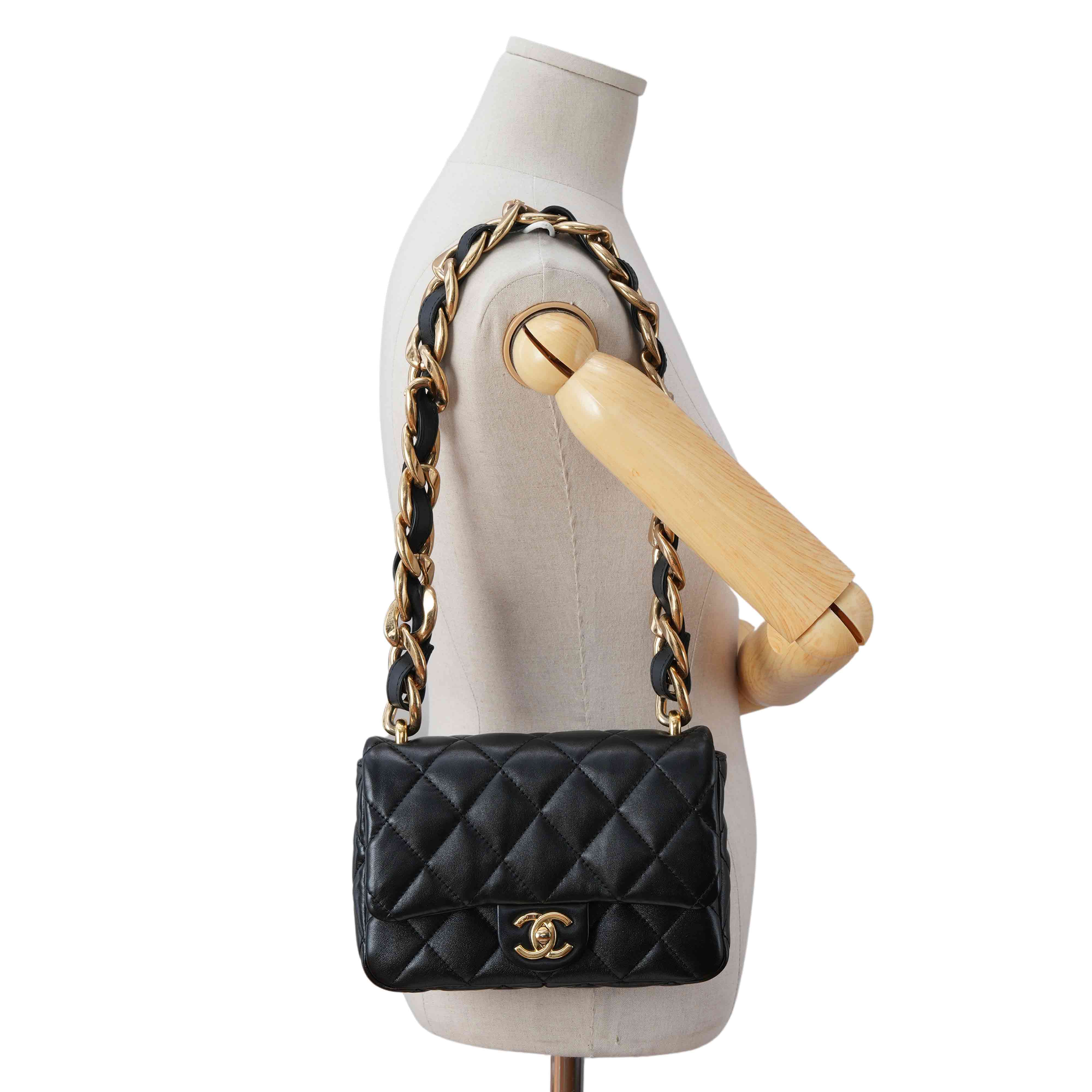 CHANEL(USED)샤넬 AS3214 빅체인 스몰 플랩백