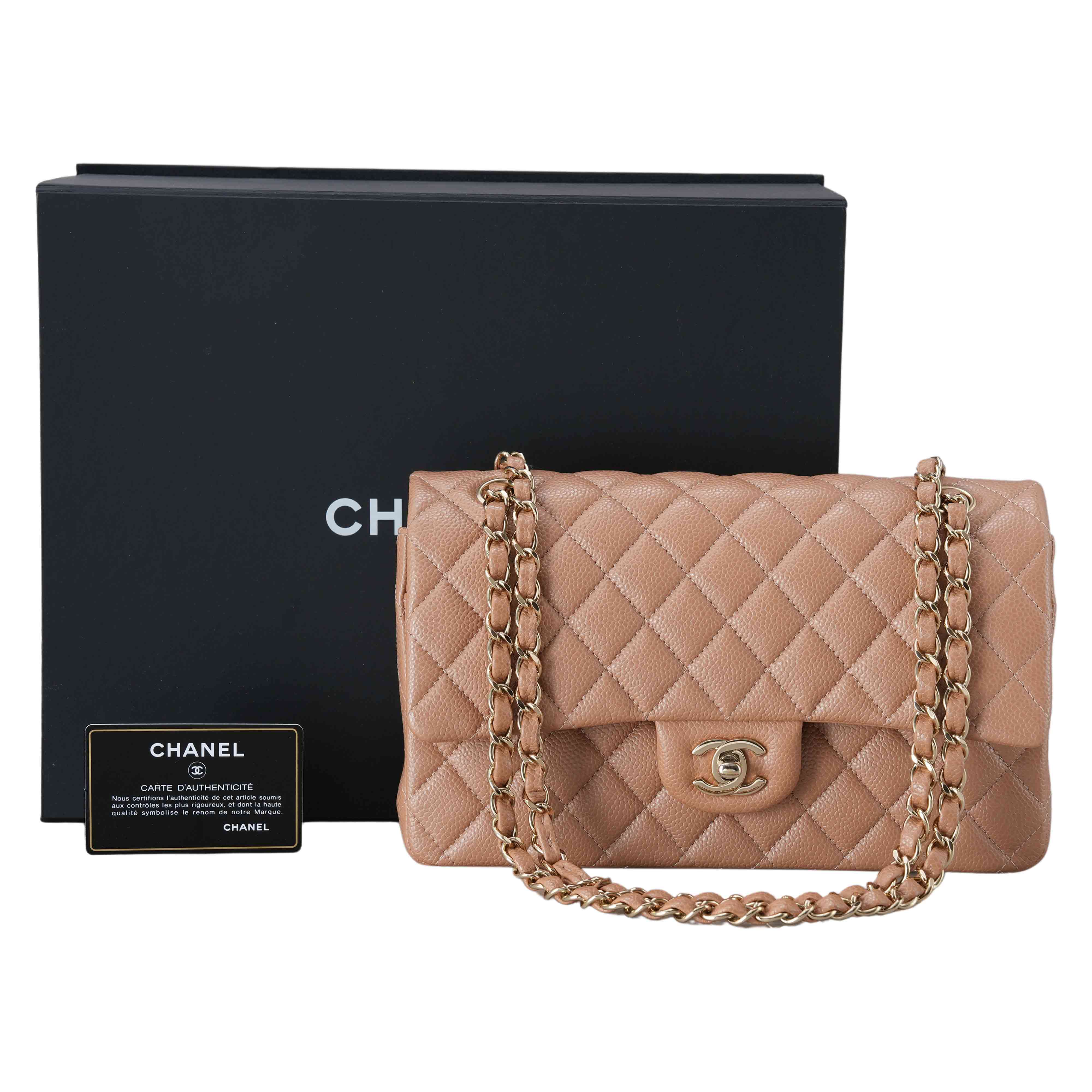 CHANEL(USED)샤넬 캐비어 클래식 미듐 플랩백