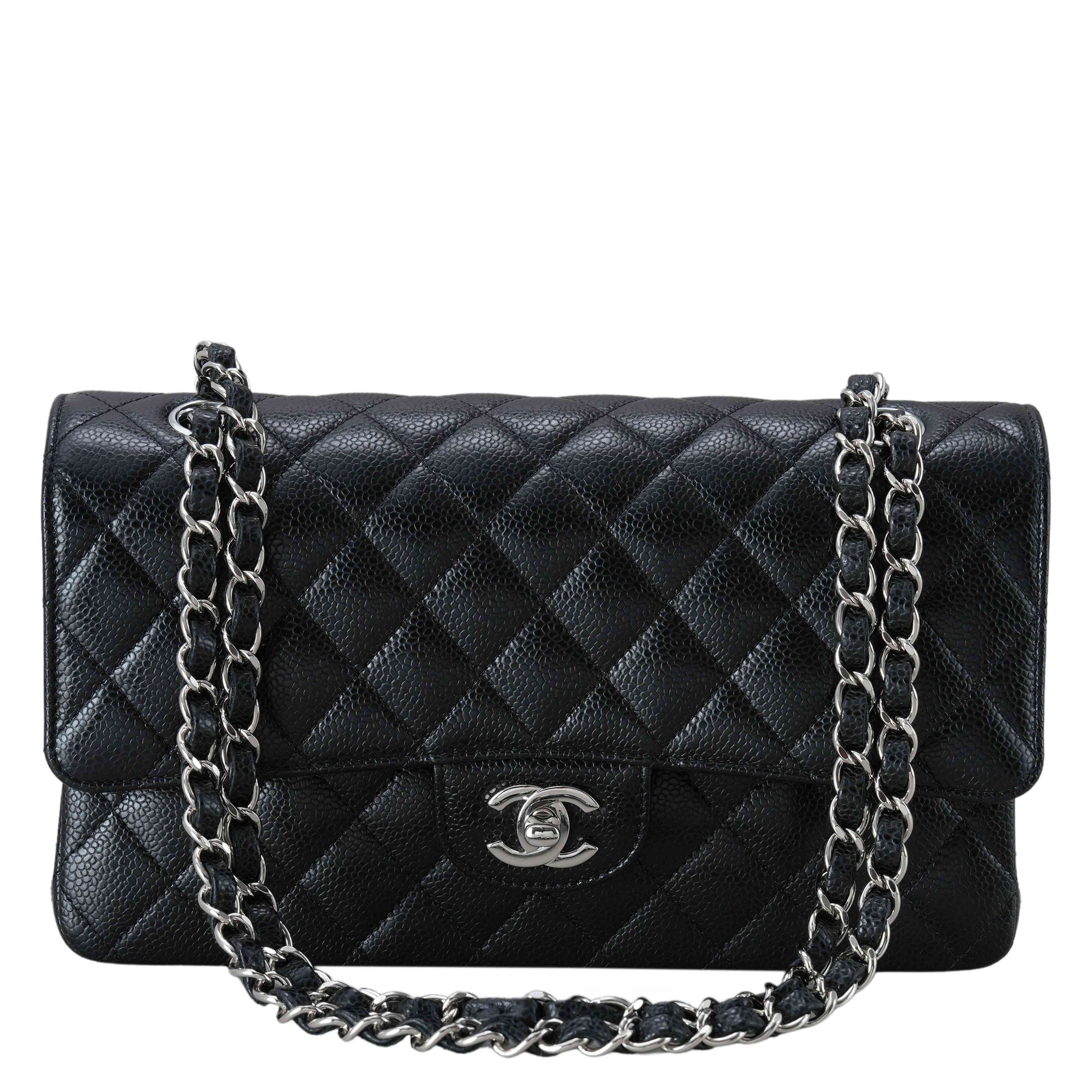 CHANEL(USED)샤넬 캐비어 클래식 미듐 플랩백