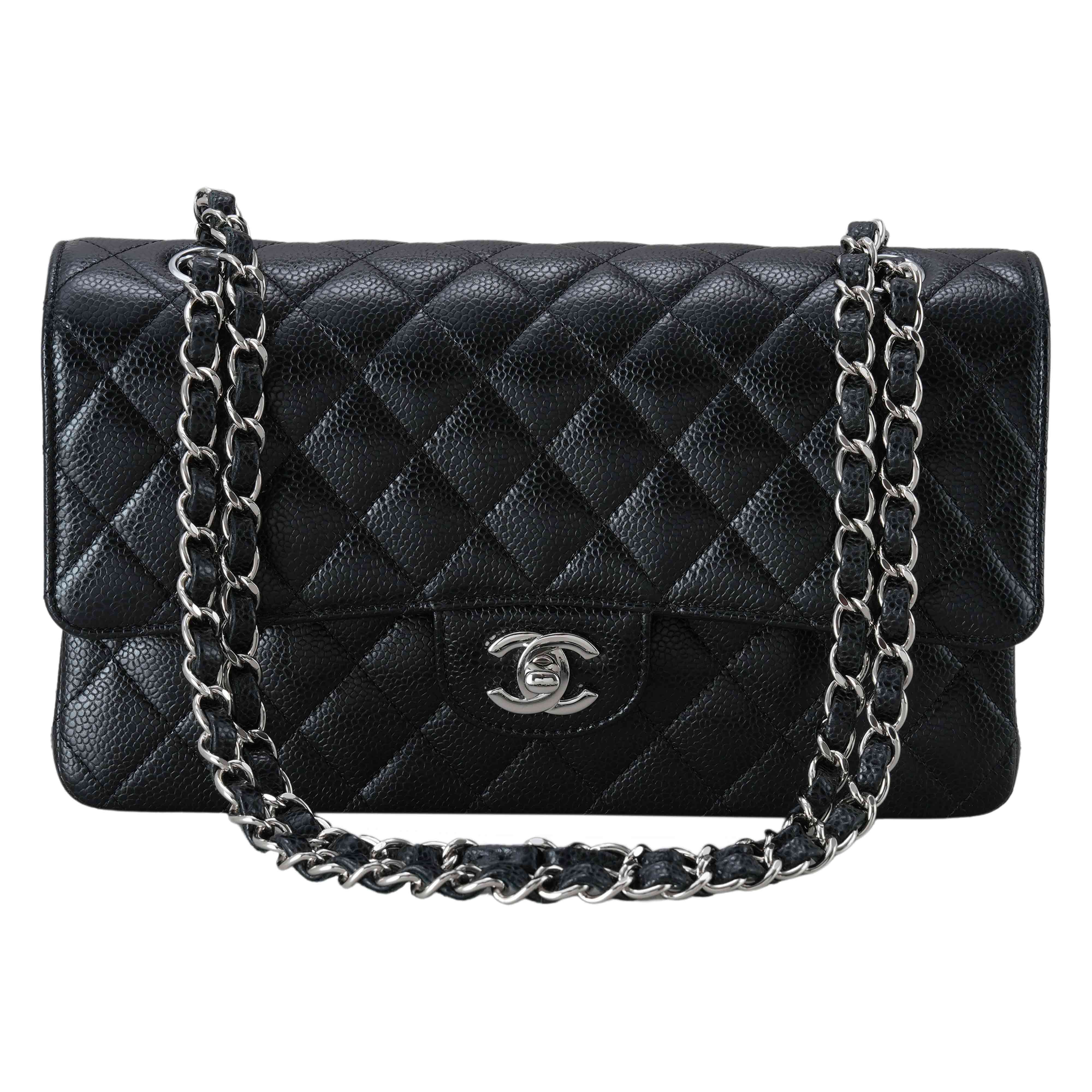 CHANEL(USED)샤넬 캐비어 클래식 미듐 플랩백