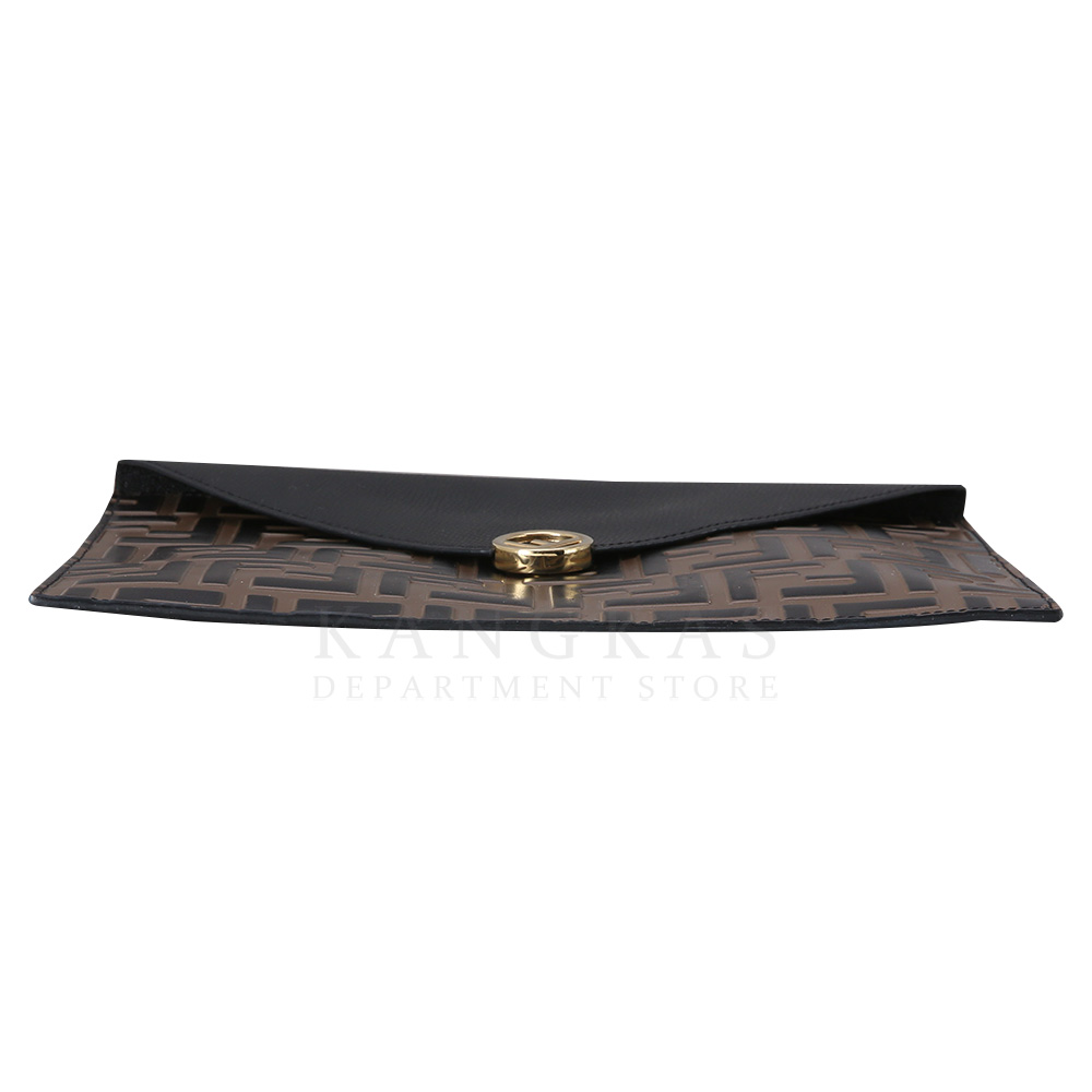 FENDI(USED)펜디 주카 레더 플랩 클러치