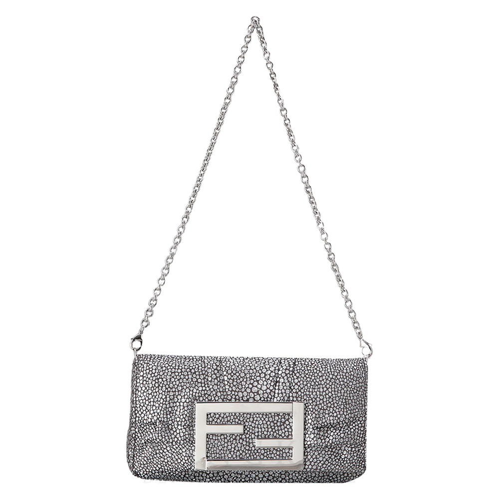 FENDI(USED)펜디 로고 체인백
