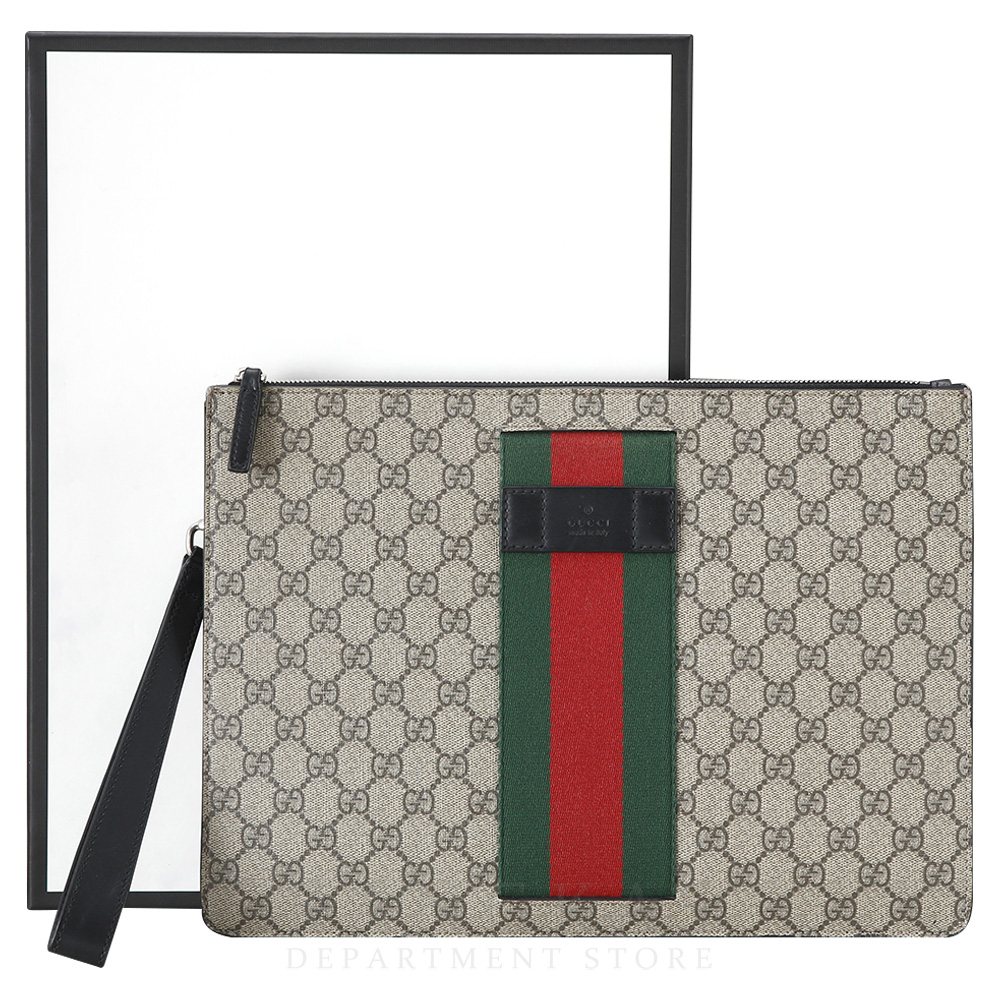 GUCCI(USED)구찌 433665 GG수프림 클러치