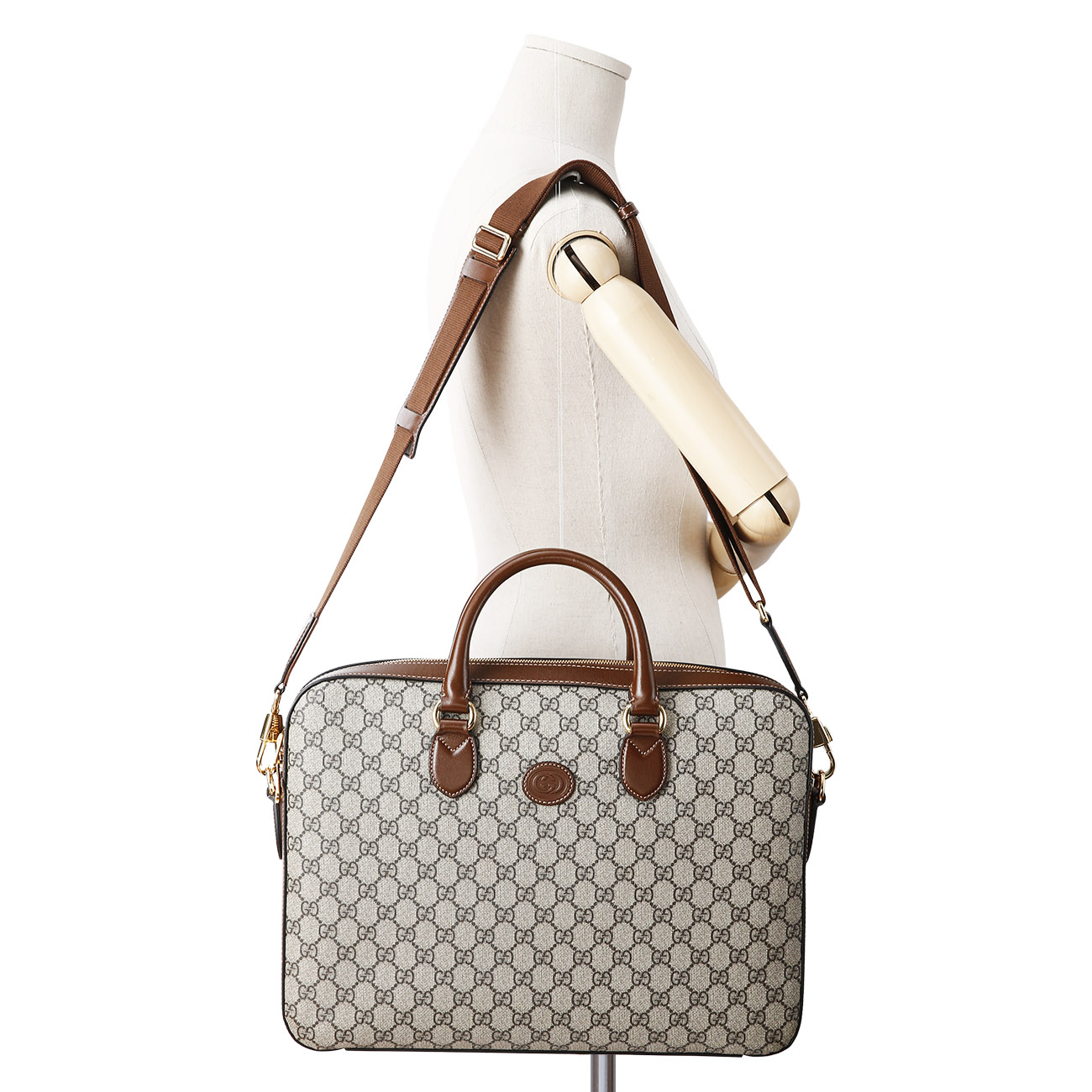 GUCCI(USED)구찌 인터로킹 브리프 케이스