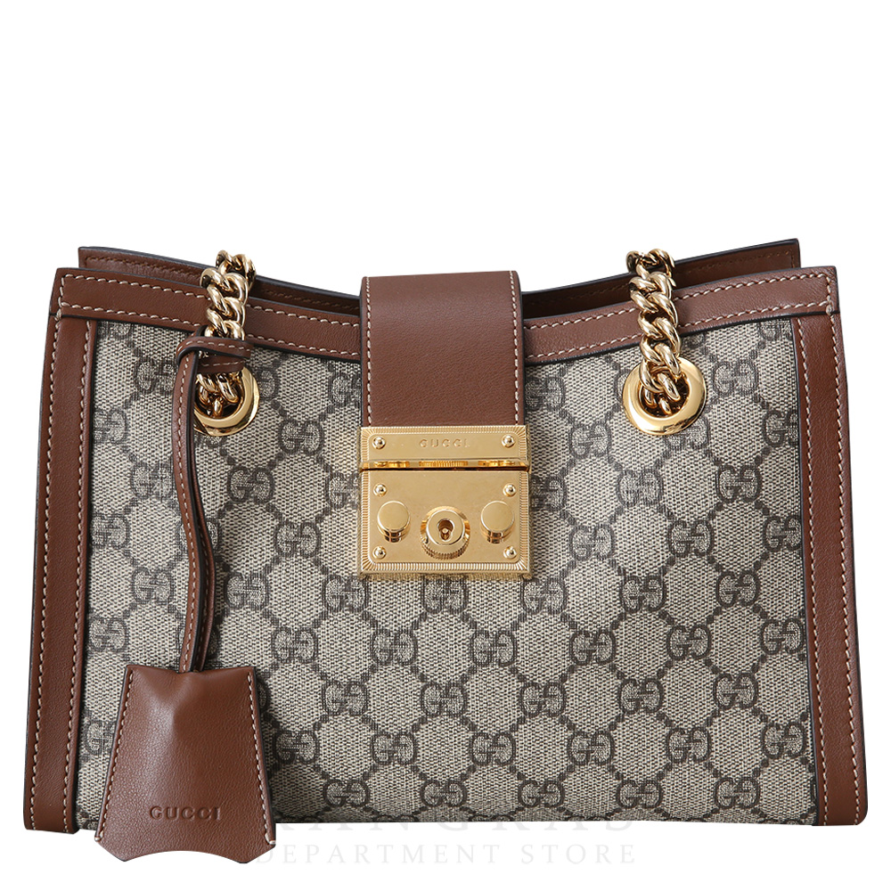 GUCCI(USED)구찌 498156 패드락 GG 체인 숄더백
