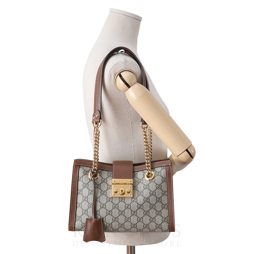 GUCCI(USED)구찌 498156 패드락 GG 체인 숄더백