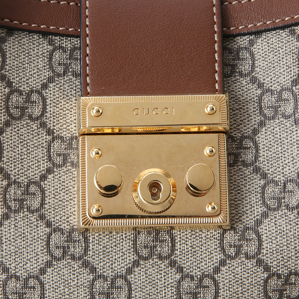 GUCCI(USED)구찌 498156 패드락 GG 체인 숄더백