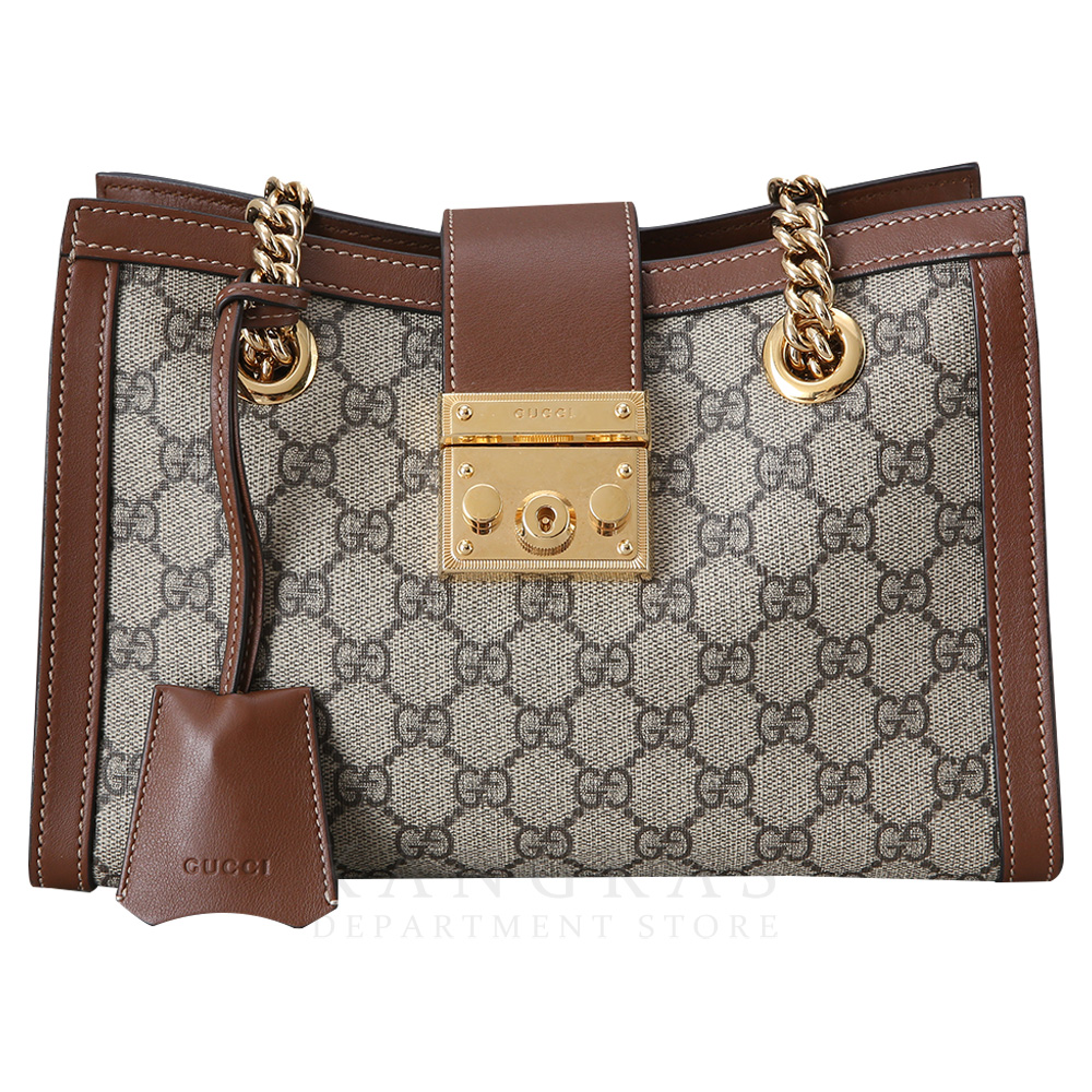 GUCCI(USED)구찌 498156 패드락 GG 체인 숄더백