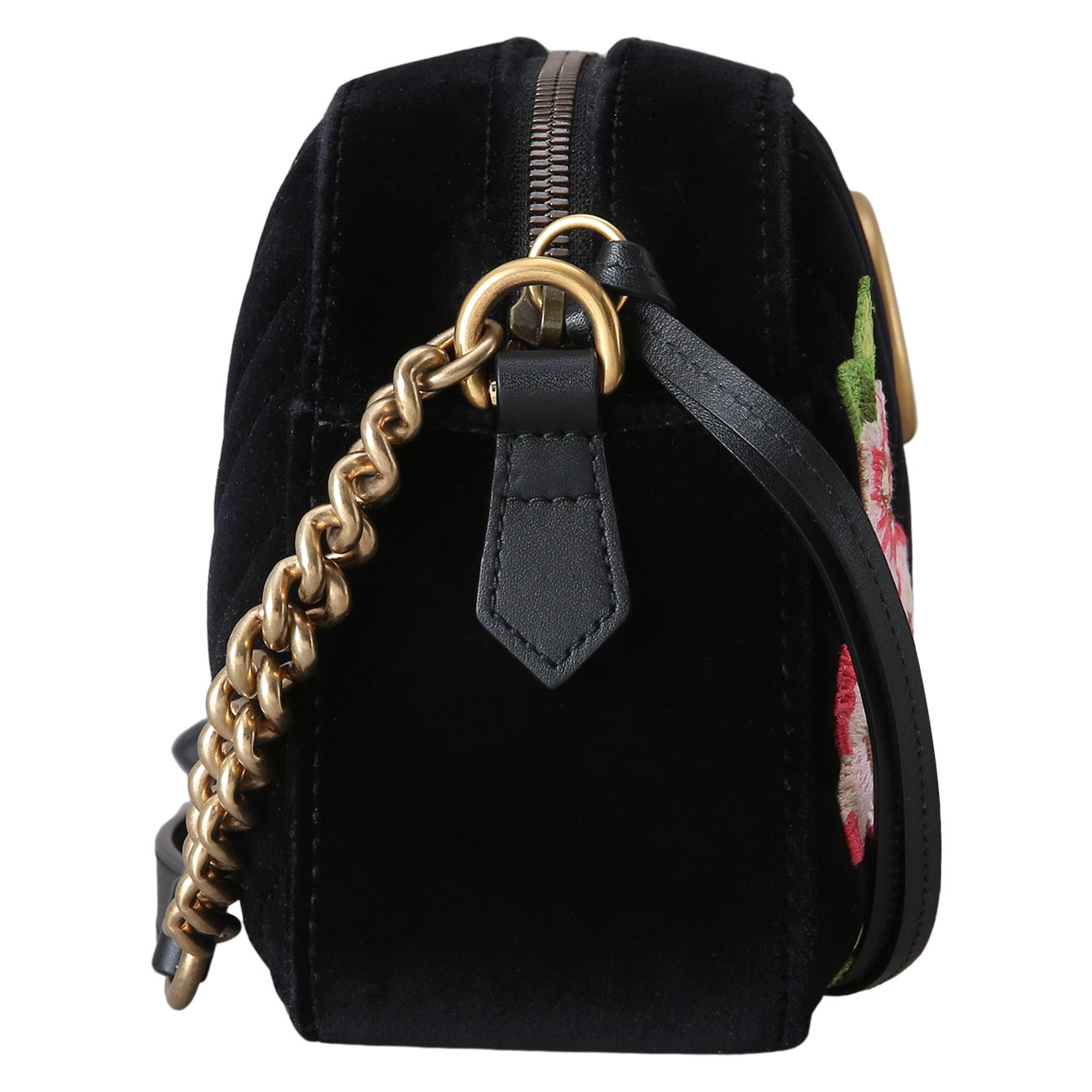 GUCCI(USED)구찌 447632 GG마몽 마틀라세 벨벳 스몰 카메라백