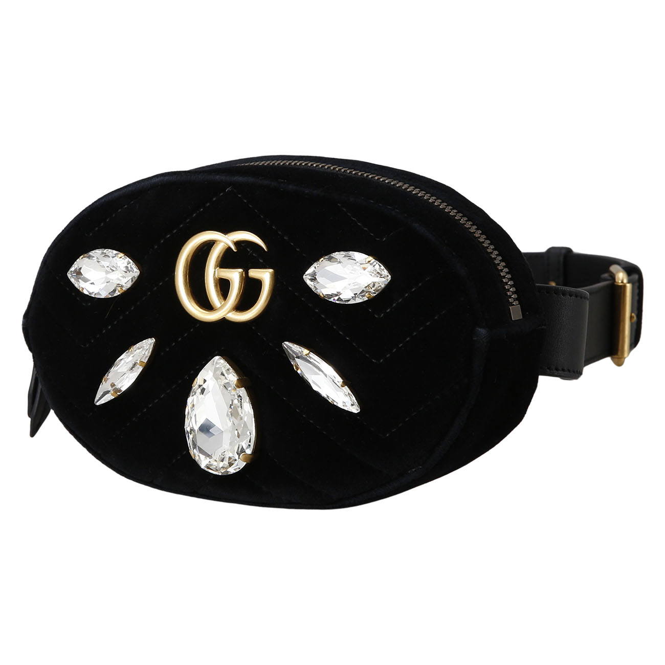 GUCCI(USED)구찌 476434 시즌 스웨이드 GG마몽 벨트백