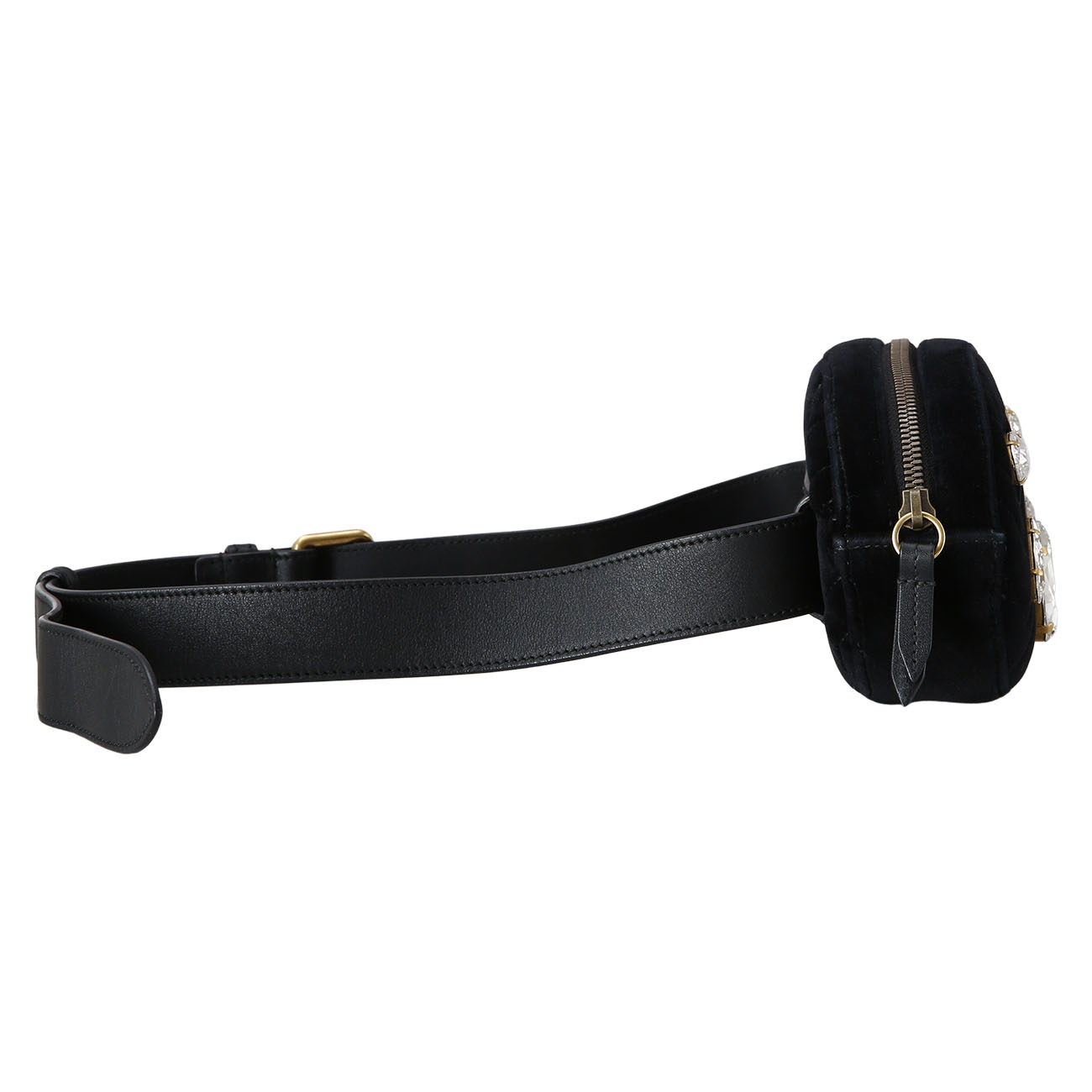 GUCCI(USED)구찌 476434 시즌 스웨이드 GG마몽 벨트백