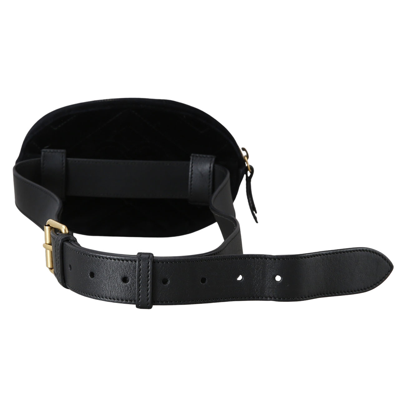 GUCCI(USED)구찌 476434 시즌 스웨이드 GG마몽 벨트백