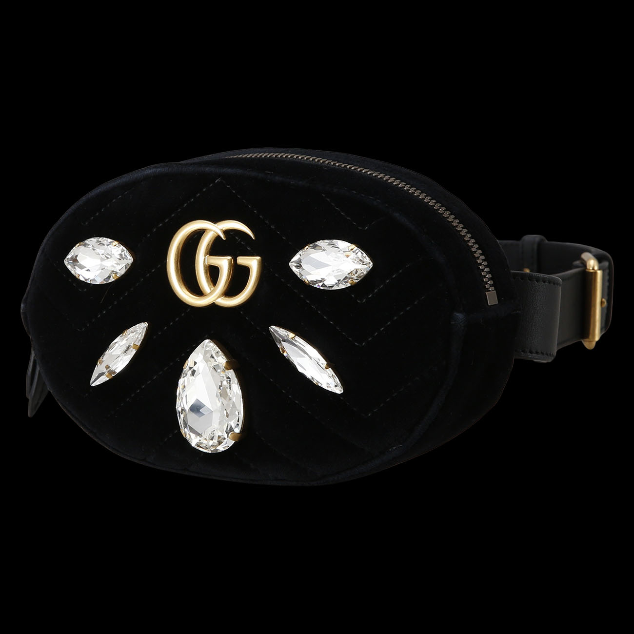 GUCCI(USED)구찌 476434 시즌 스웨이드 GG마몽 벨트백