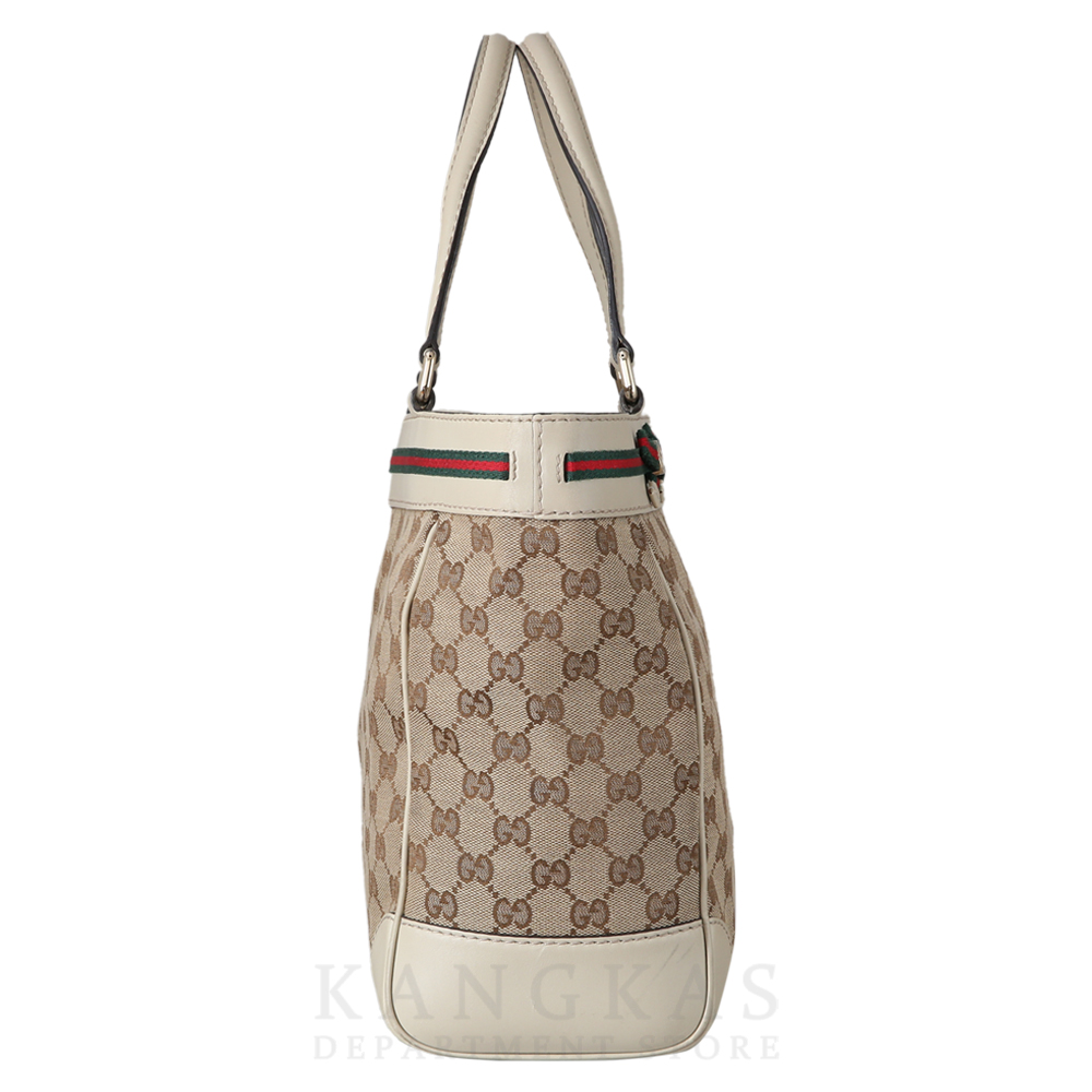 GUCCI(USED)구찌 257061 GG로고 자가드 리본장식 토트백