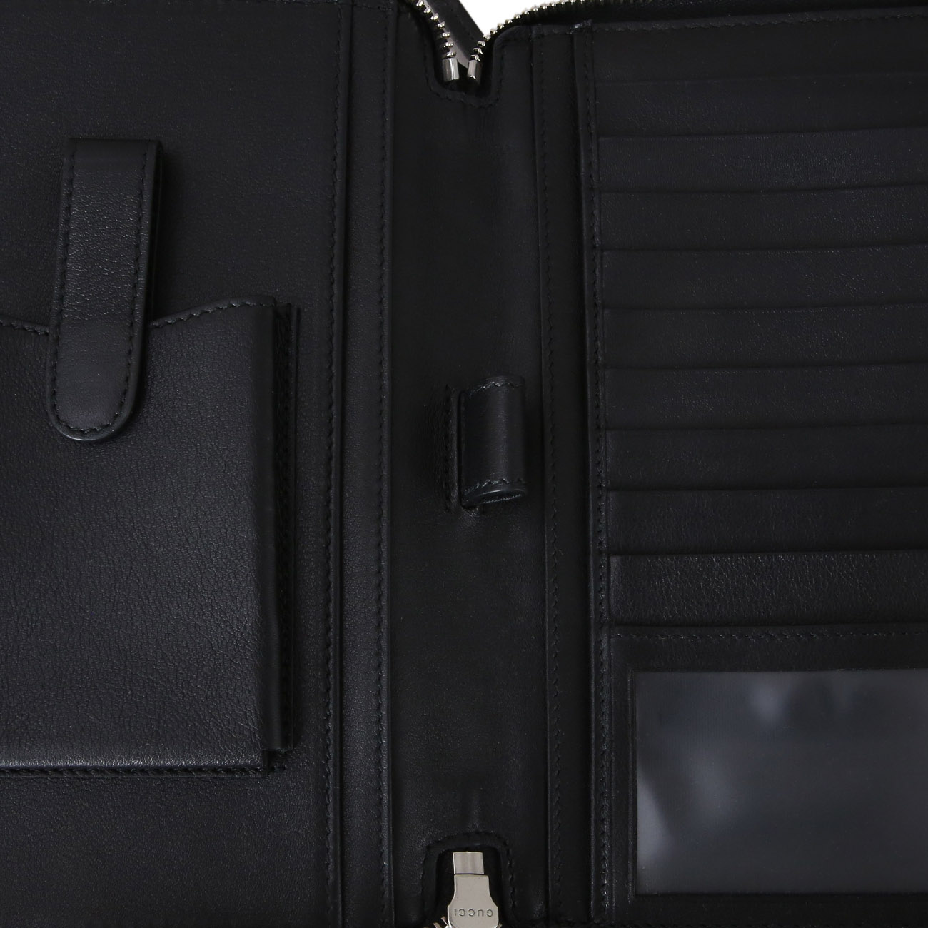 GUCCI(USED)구찌 336298 와니 더블 지퍼 클러치백 블랙
