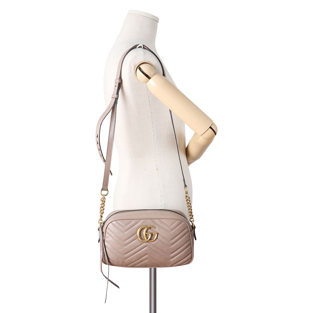GUCCI(USED)구찌 447632 GG마몽 마틀라세 스몰 카메라백
