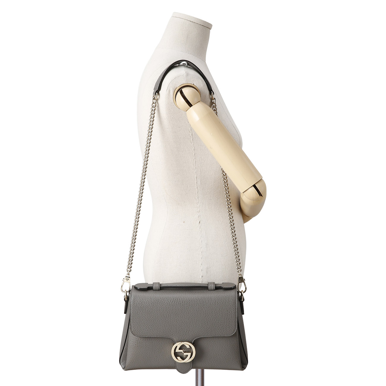 GUCCI(USED)구찌 510302 인터로킹 탑 핸들 체인백