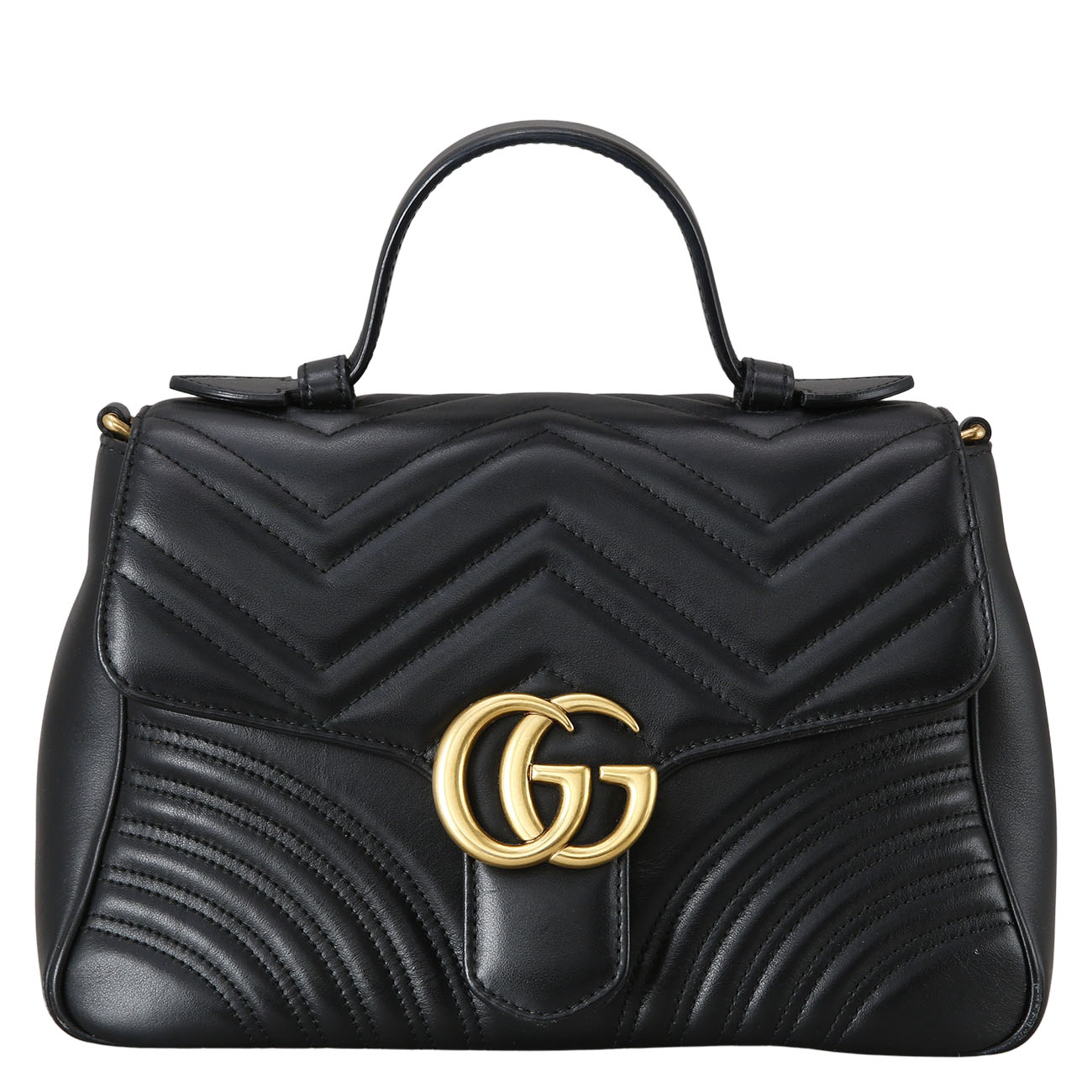 GUCCI(USED)구찌 498110 GG마몽 마틀라세 탑 핸들백