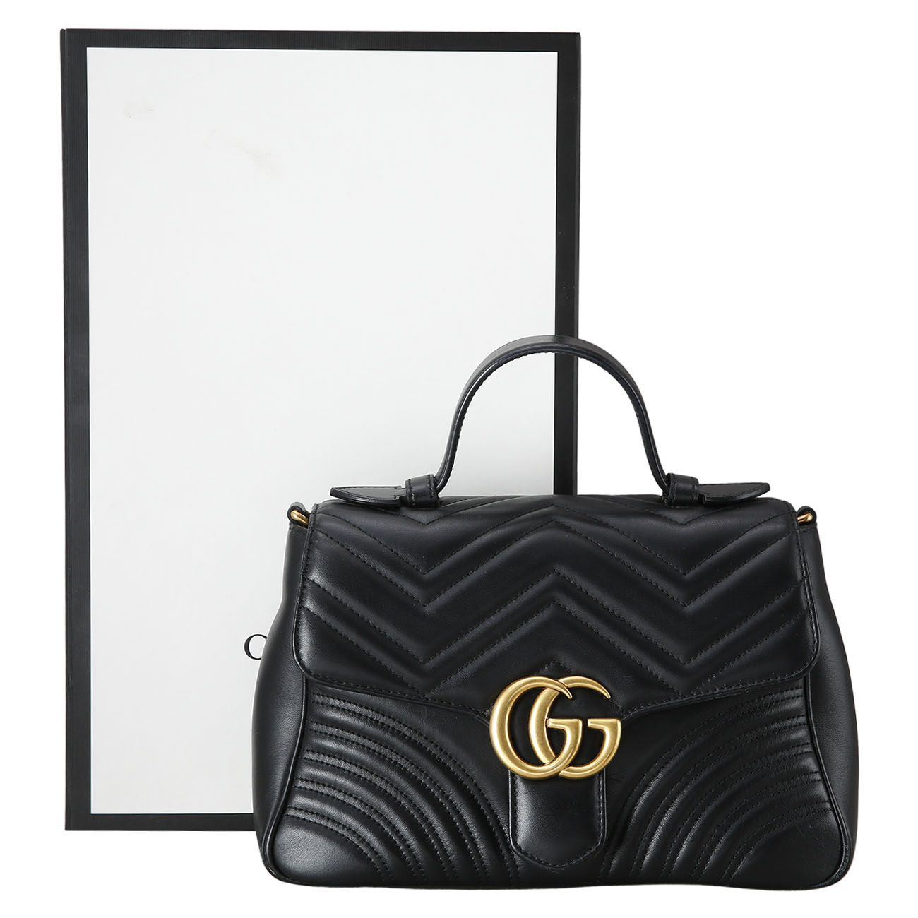 GUCCI(USED)구찌 498110 GG마몽 마틀라세 탑 핸들백