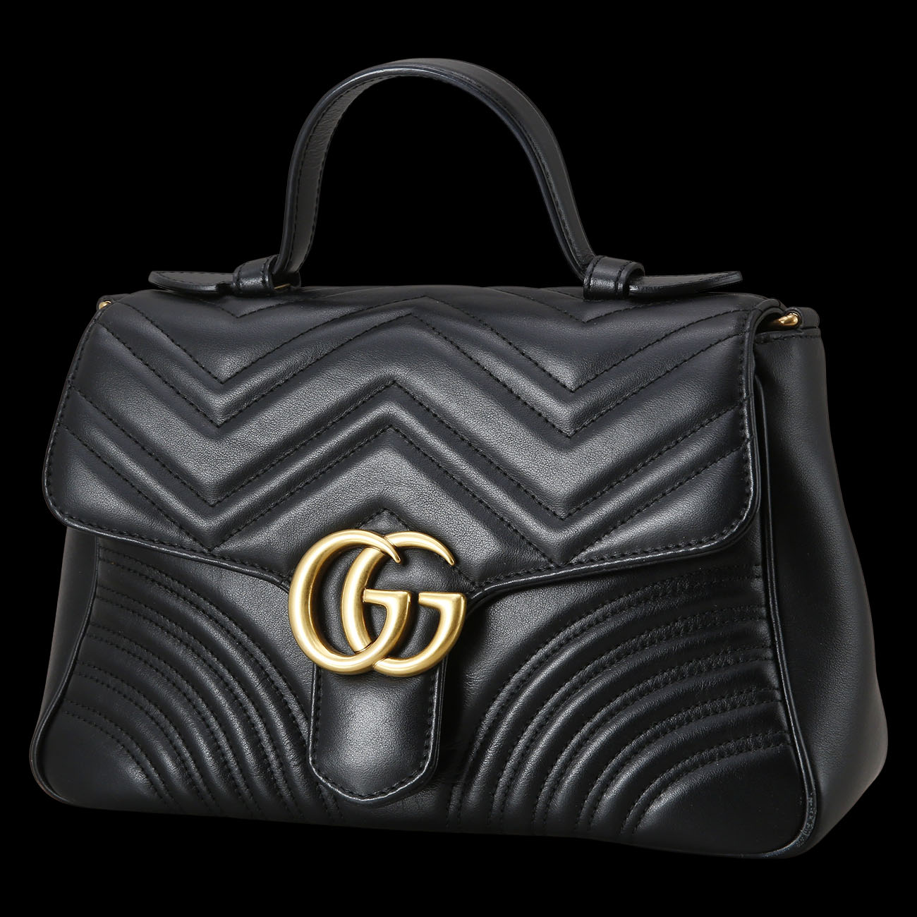 GUCCI(USED)구찌 498110 GG마몽 마틀라세 탑 핸들백