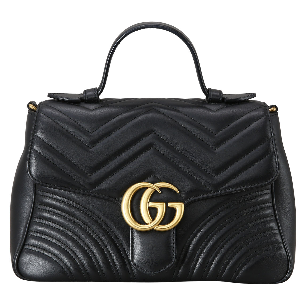 GUCCI(USED)구찌 498110 GG마몽 마틀라세 탑 핸들백