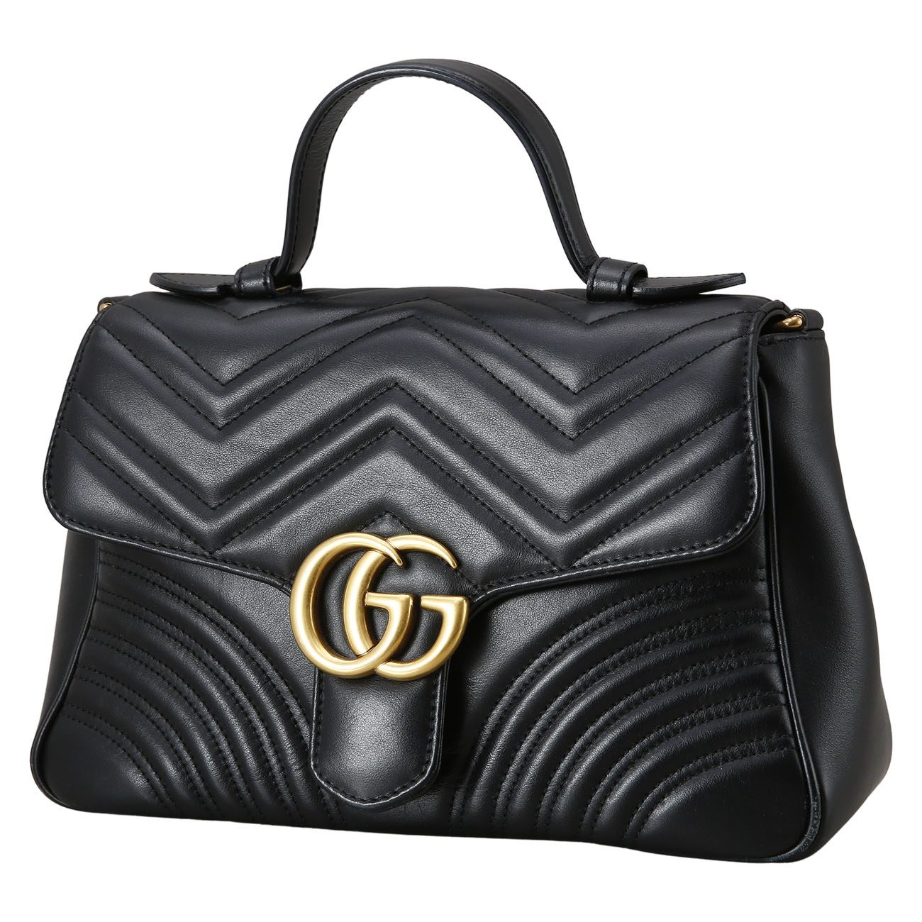 GUCCI(USED)구찌 498110 GG마몽 마틀라세 탑 핸들백