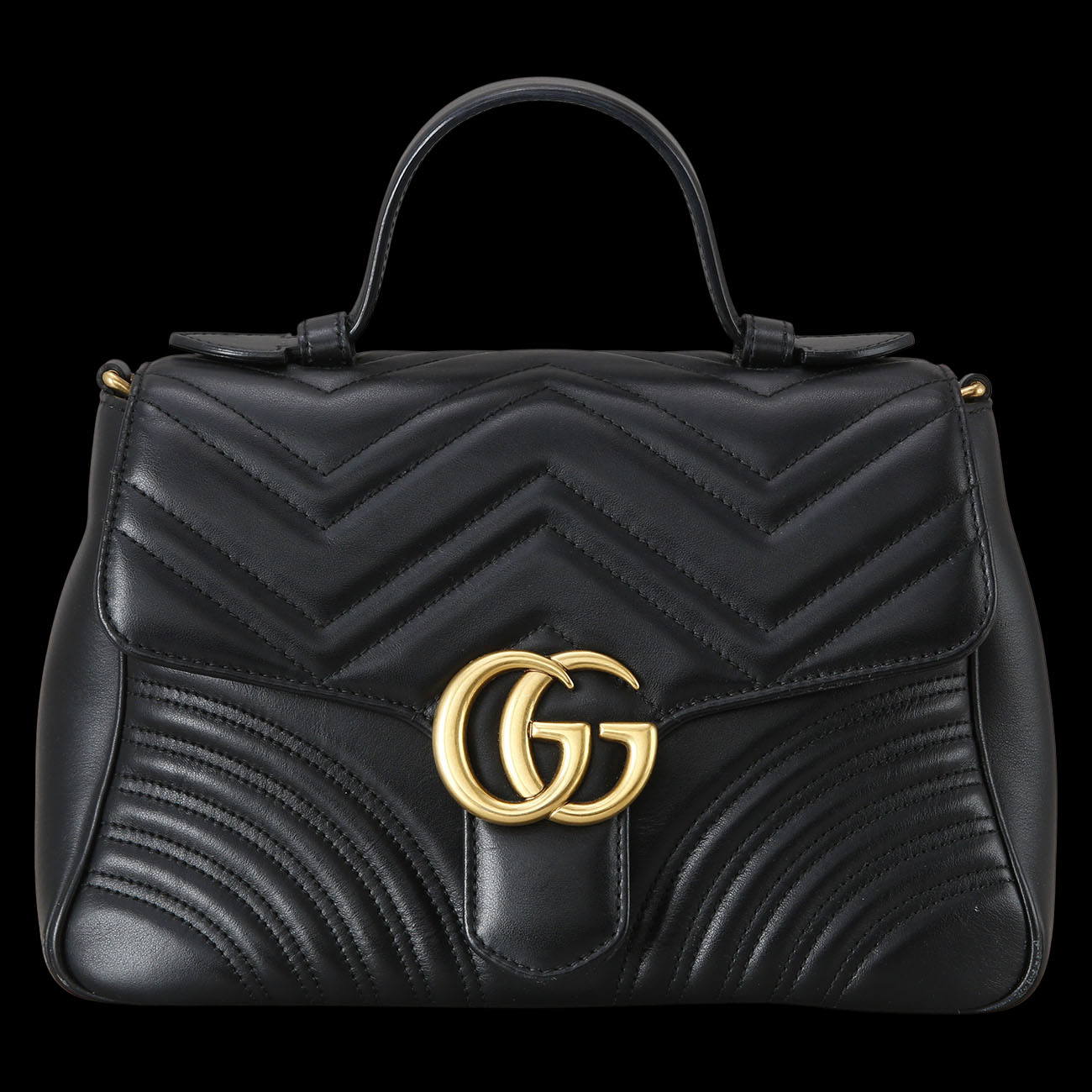 GUCCI(USED)구찌 498110 GG마몽 마틀라세 탑 핸들백