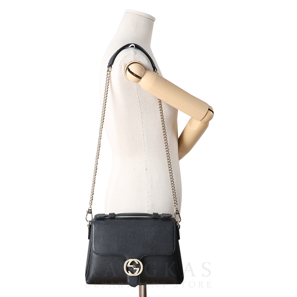 GUCCI(USED)구찌 510302 인터로킹 탑 핸들 체인백