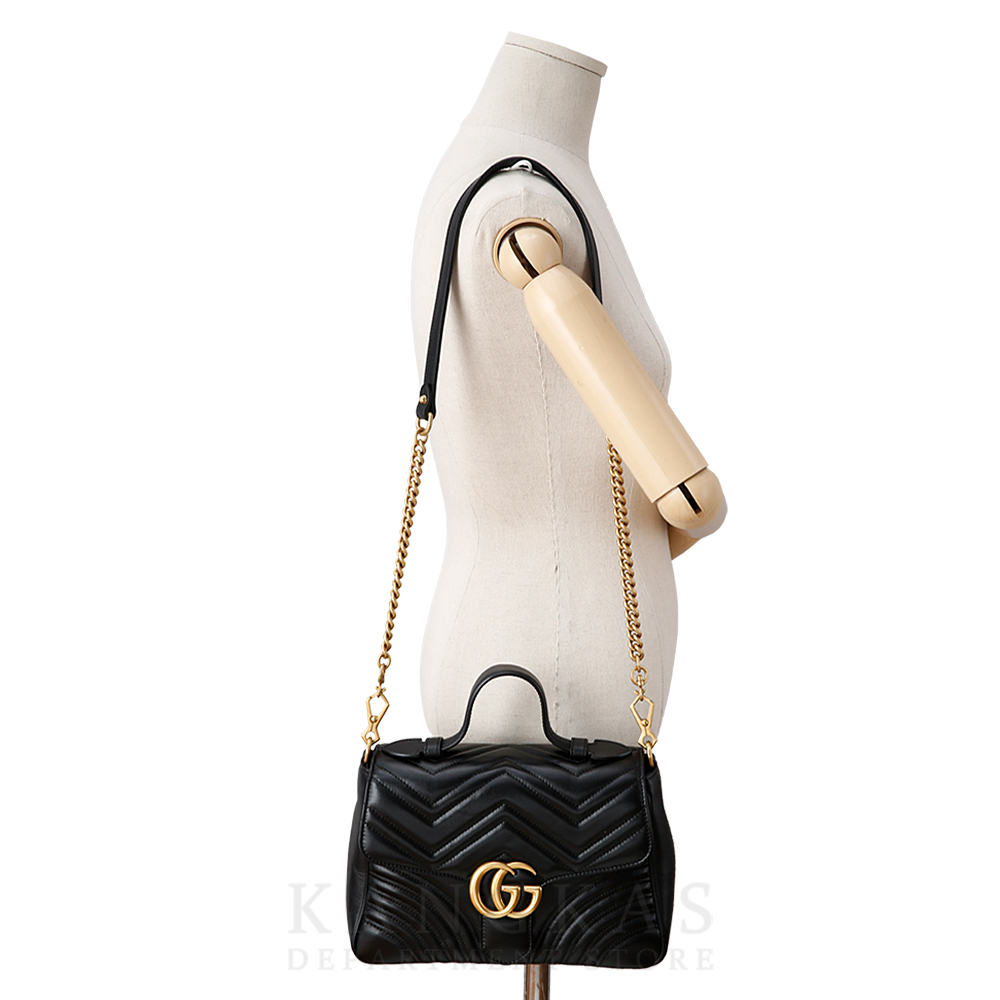 GUCCI(USED)구찌 498110 GG마몽 마틀라세 탑 핸들백
