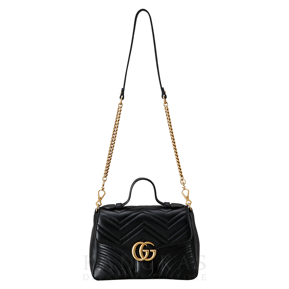 GUCCI(USED)구찌 498110 GG마몽 마틀라세 탑 핸들백