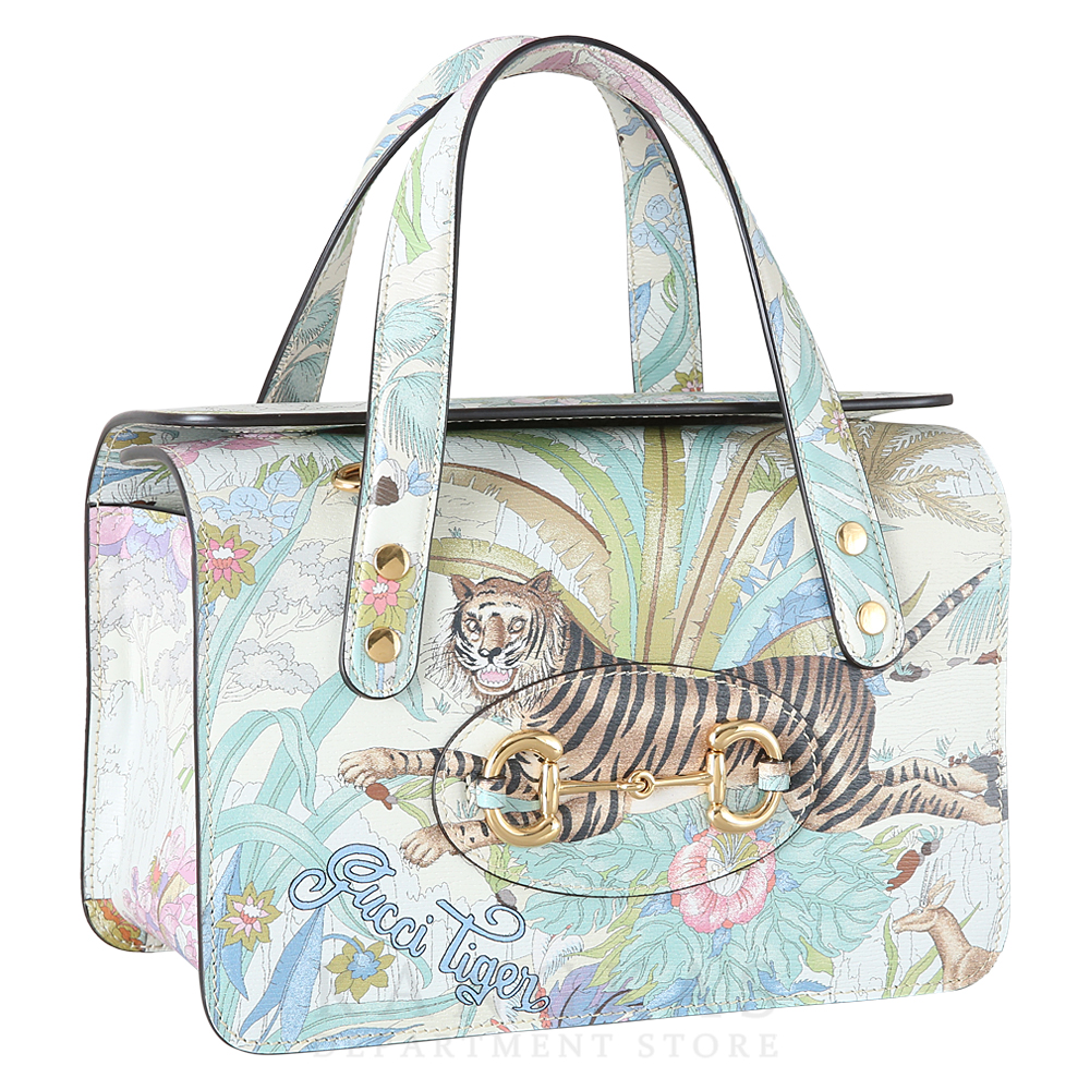 GUCCI(USED)구찌 645453 1955 미니 탑 핸들백 타이거